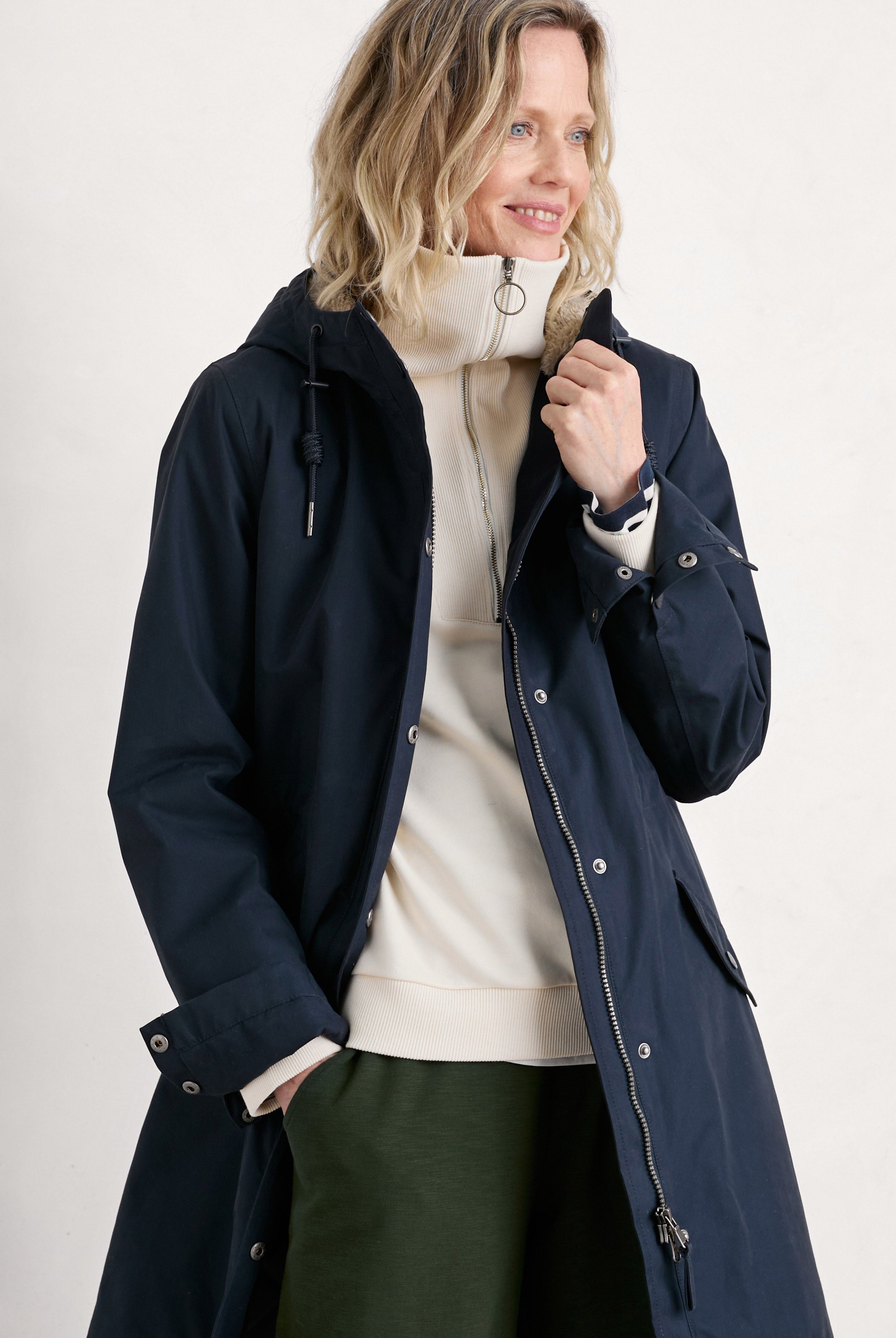 Seasalt Plant Hunter 2 Waterproof Coat - Midnight