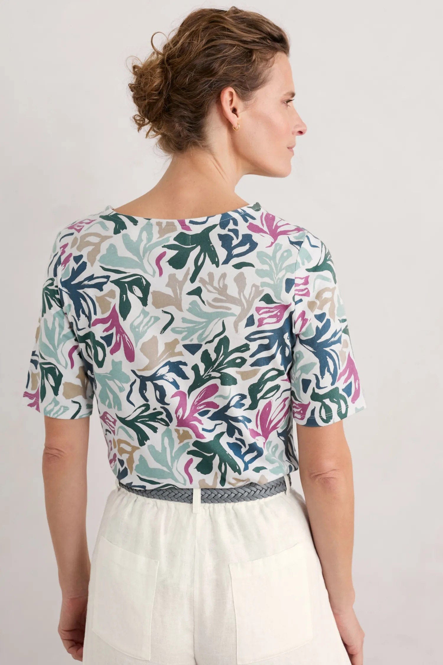 Seasalt Poisson Top - Sea Frond Chalk