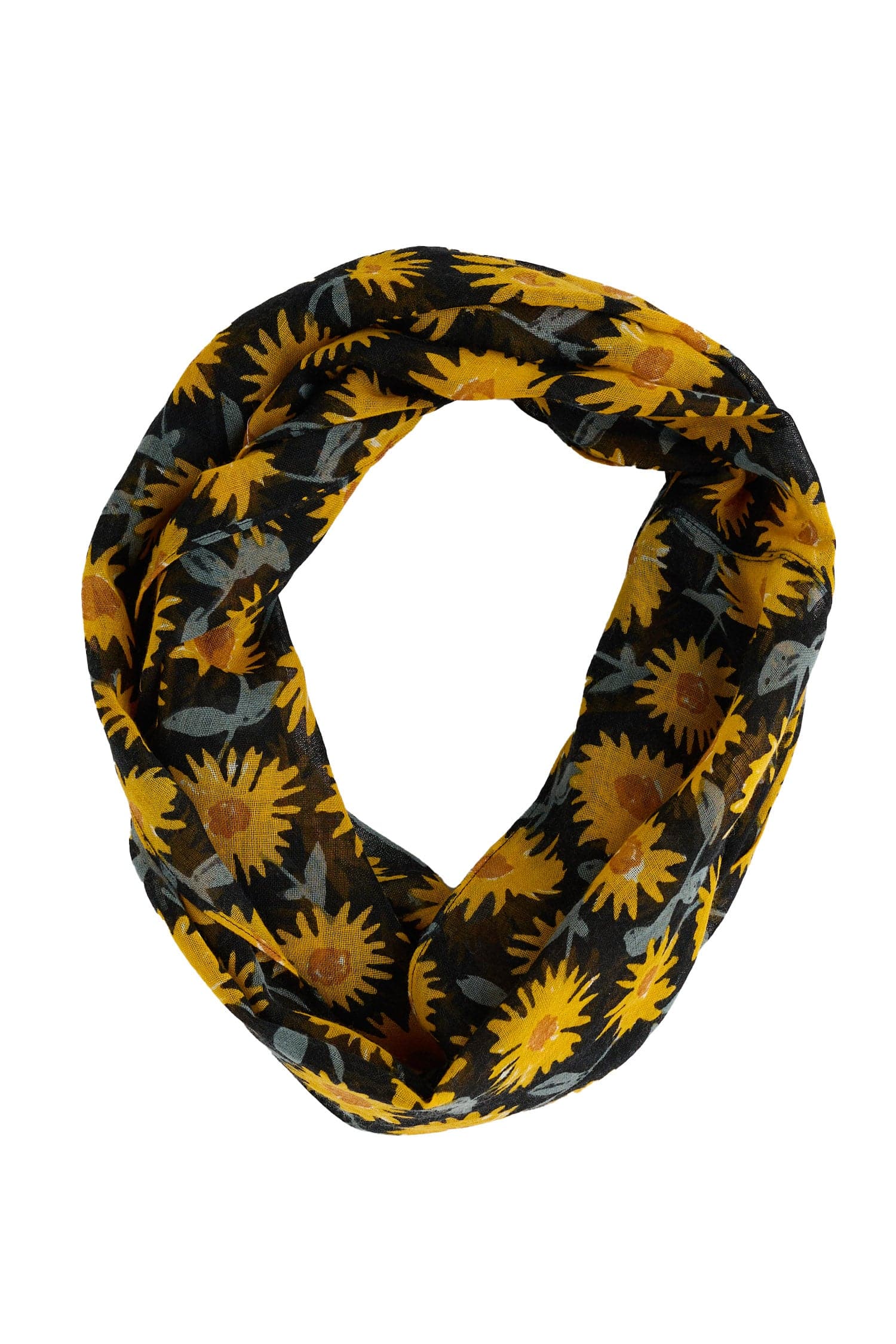 Seasalt Pretty Circle Scarf - Arty Daisy Inkwell B-AC30949_35348_OS