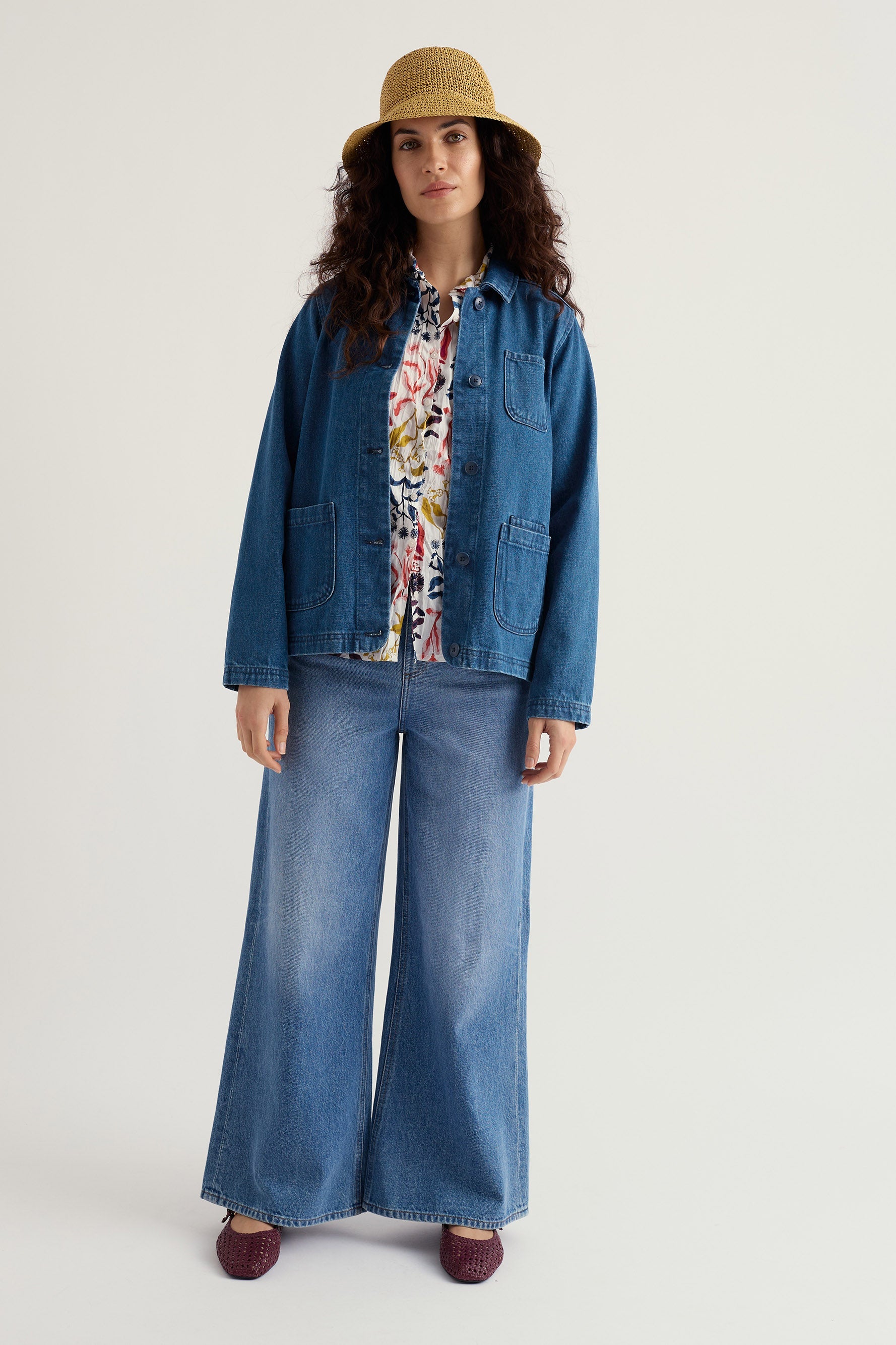 Seasalt Reading Rocks Denim Jacket - Mid Wash