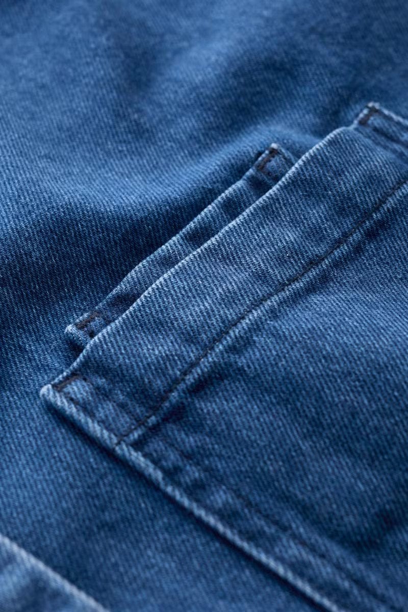 Seasalt Reading Rocks Denim Jacket - Mid Wash High Twist