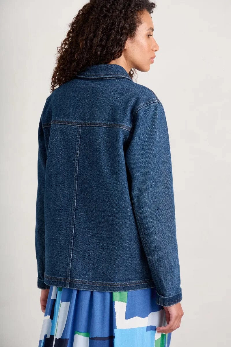 Seasalt Reading Rocks Jacket - Mid Indigo Wash