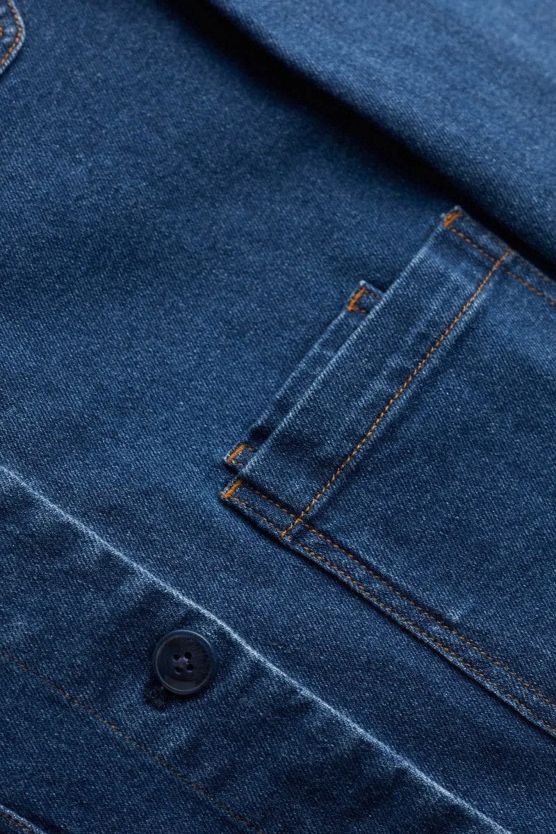 Seasalt Reading Rocks Jacket - Mid Indigo Wash