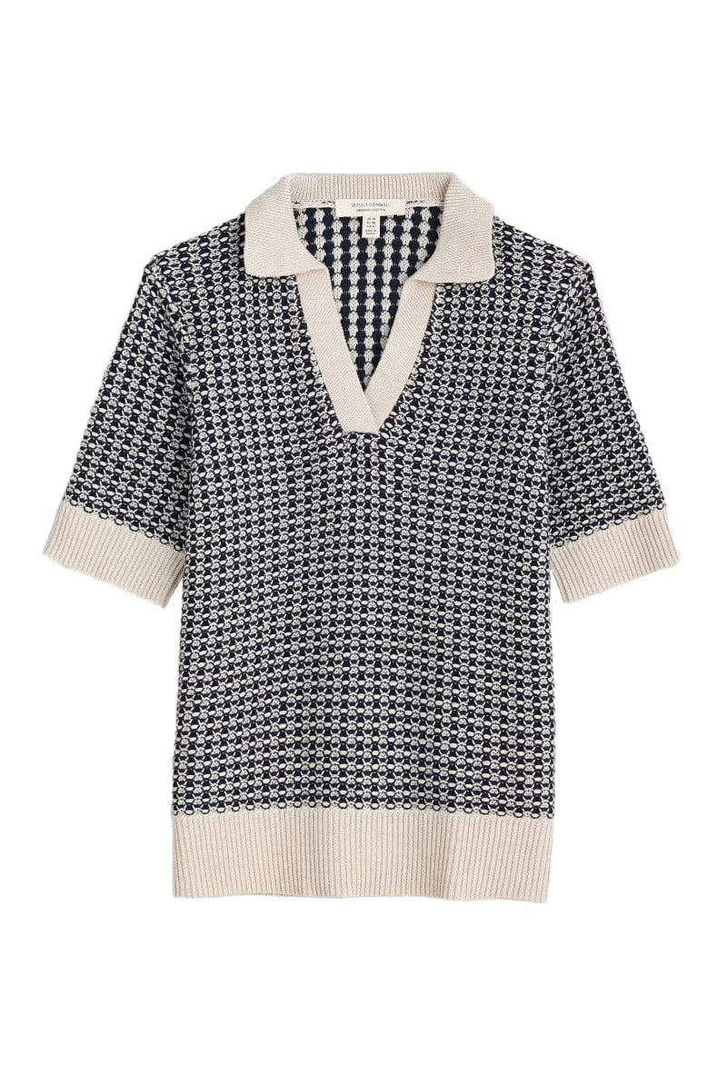 Seasalt Reed Bunting Knitted Top - Downwind Chalk Maritime