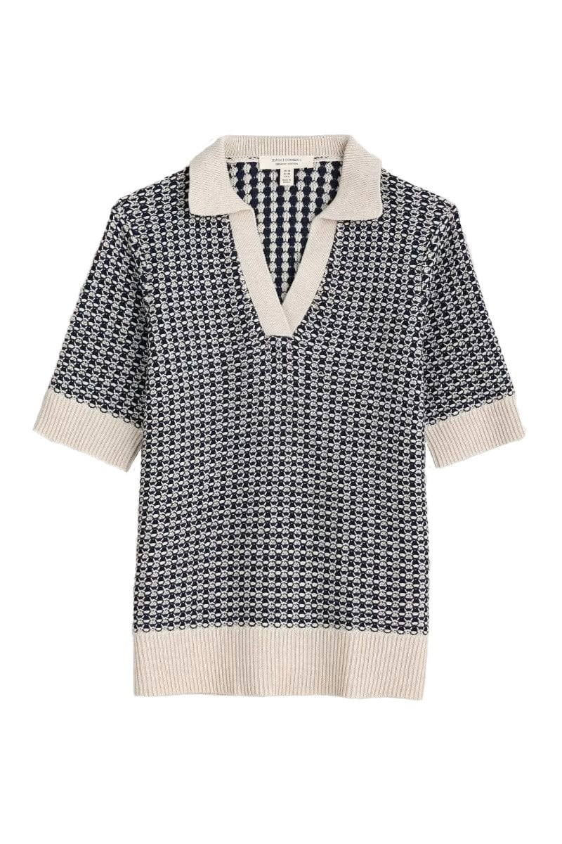 Seasalt Reed Bunting Knitted Top - Downwind Chalk Maritime