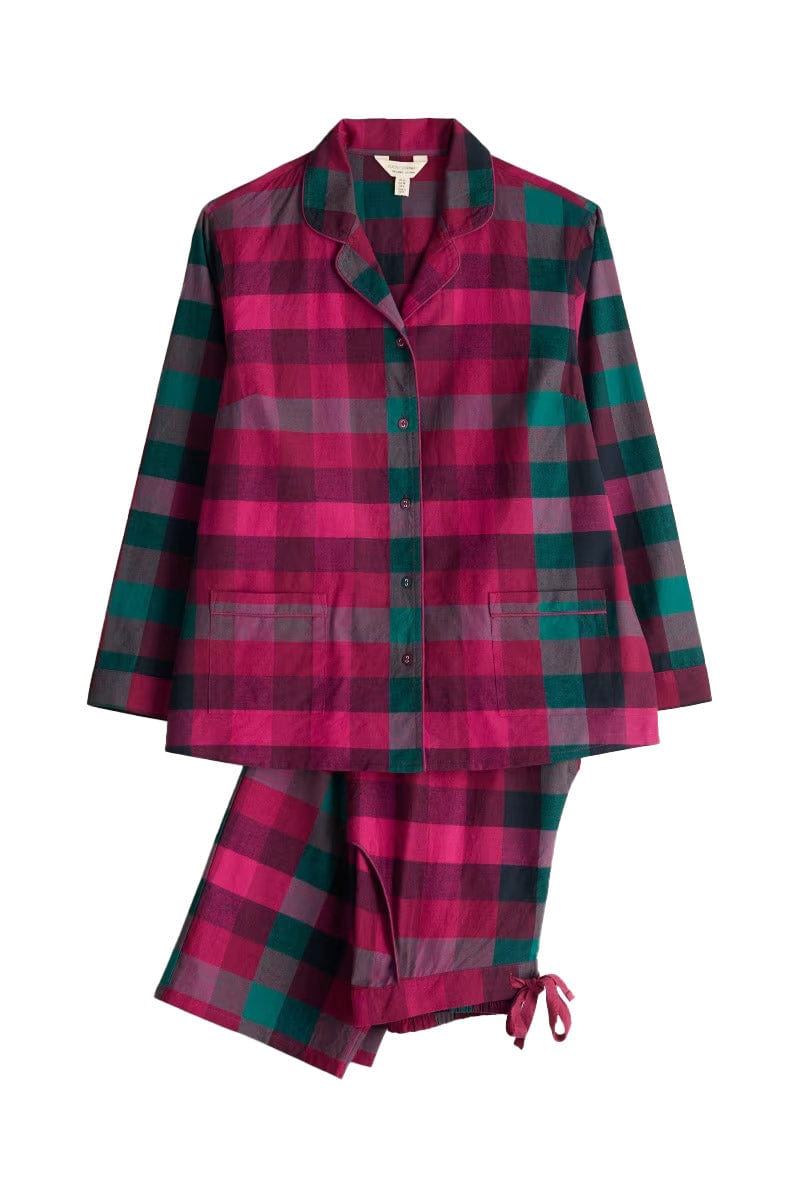 Seasalt Sailing Moon Pyjamas - Quartz Pebble Dark Freesia