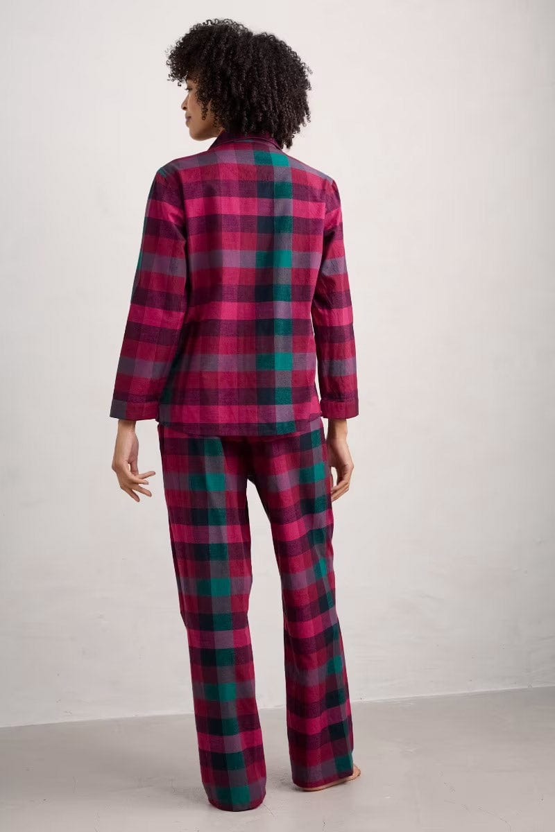 Seasalt Sailing Moon Pyjamas - Quartz Pebble Dark Freesia