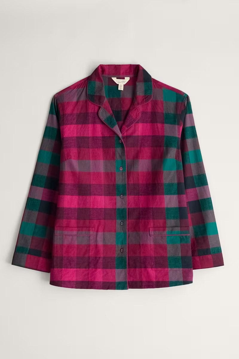 Seasalt Sailing Moon Pyjamas - Quartz Pebble Dark Freesia