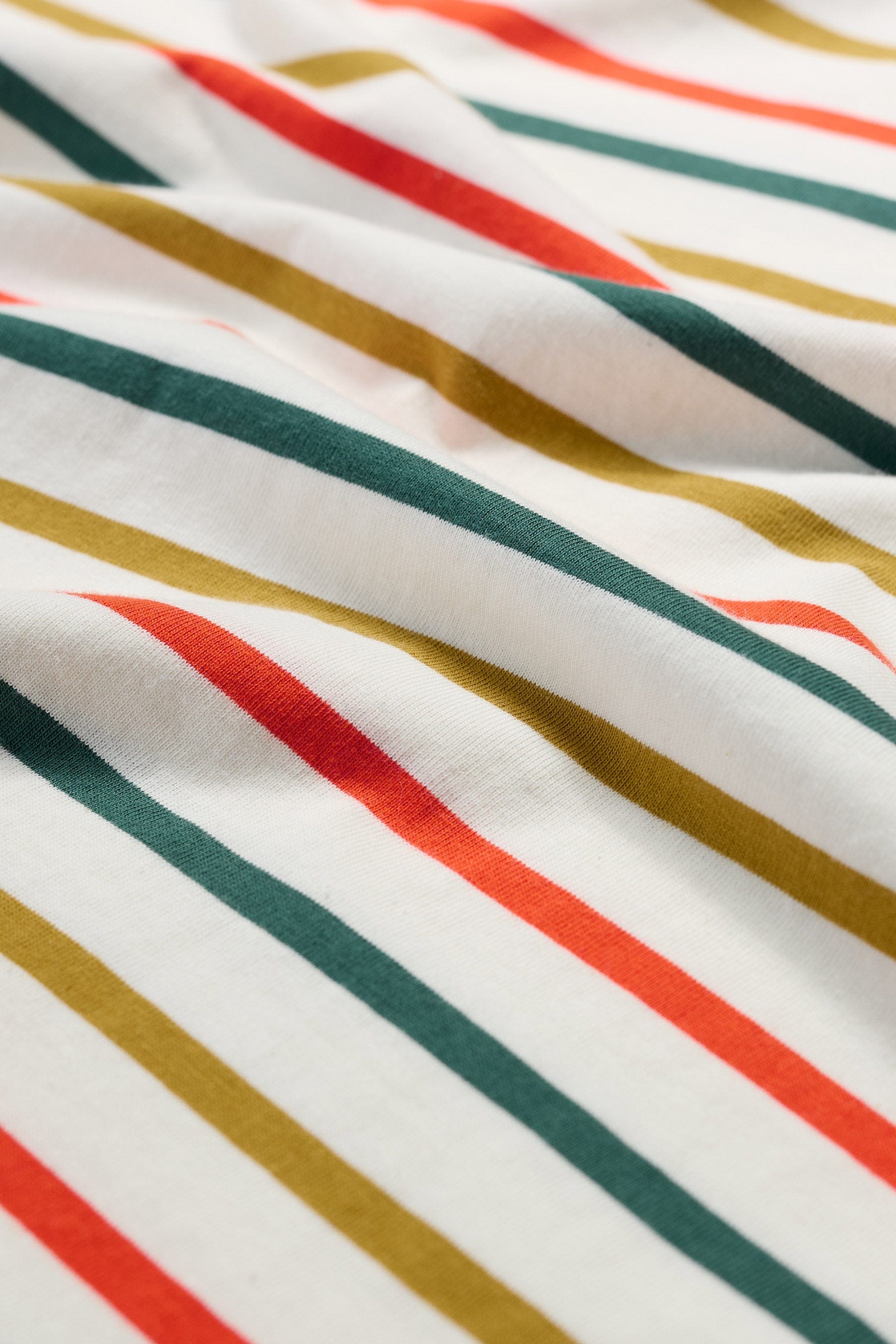 Seasalt Sailor 3/4 Sleeve Top - Tri Breton Orange Coral