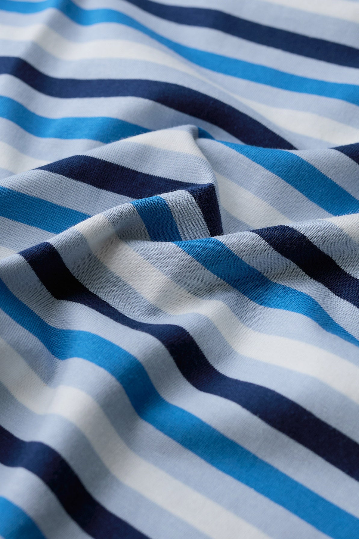 Seasalt Sailor Organic Cotton Jersey Top - Tri Mini Cornish Blue Fog