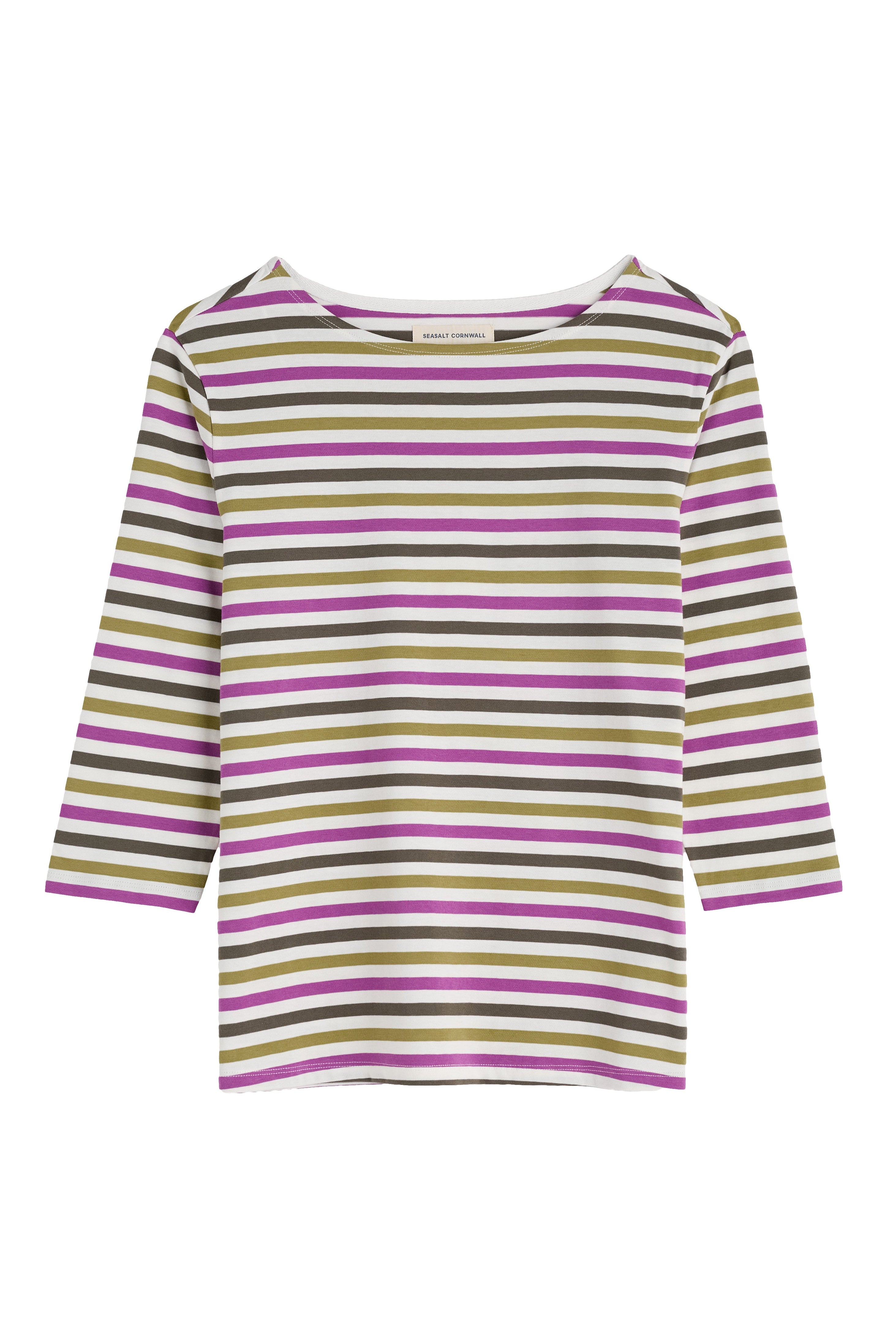 Seasalt Sailor Organic Cotton Jersey Top - Tri Mini Cornish Fennel