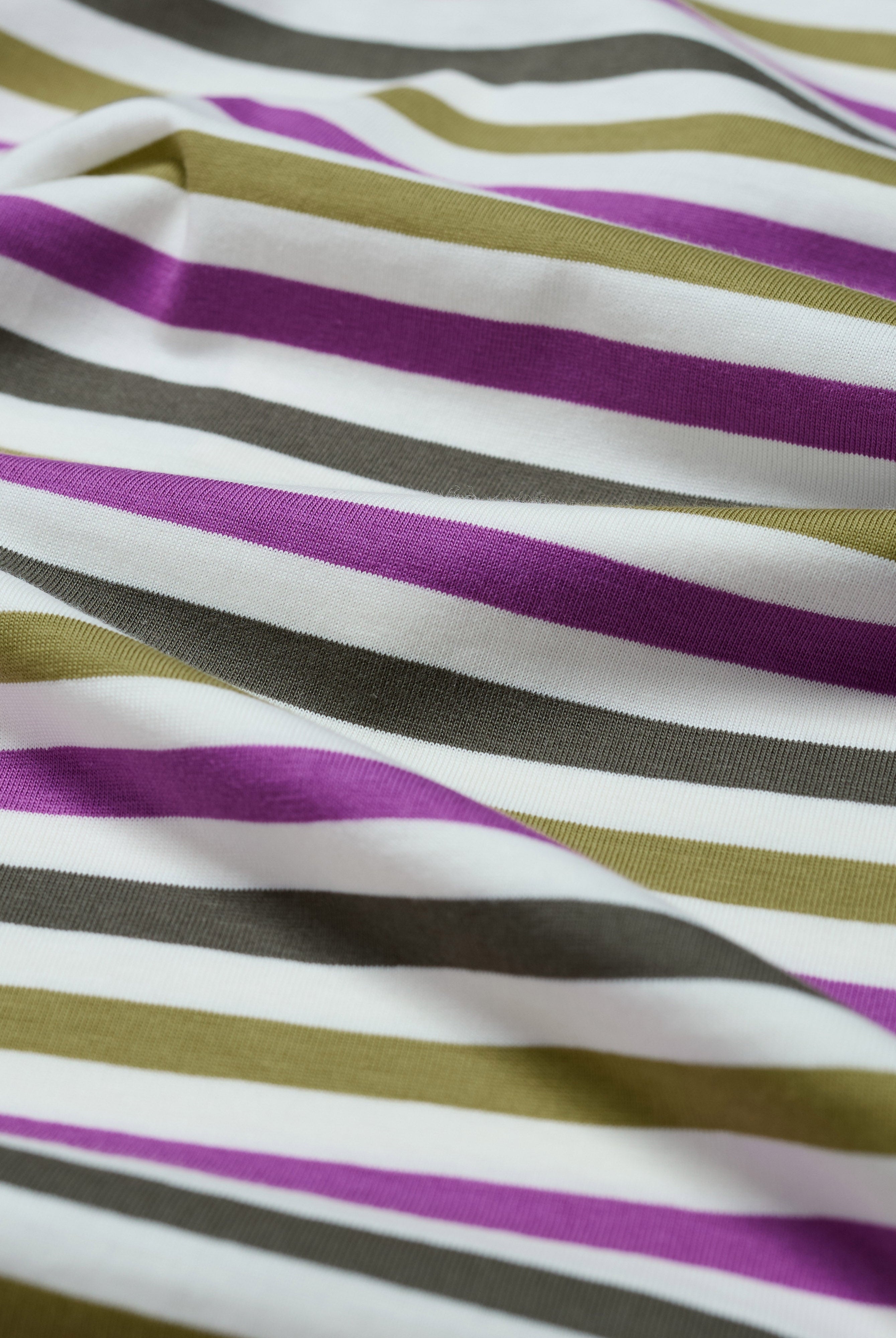 Seasalt Sailor Organic Cotton Jersey Top - Tri Mini Cornish Fennel