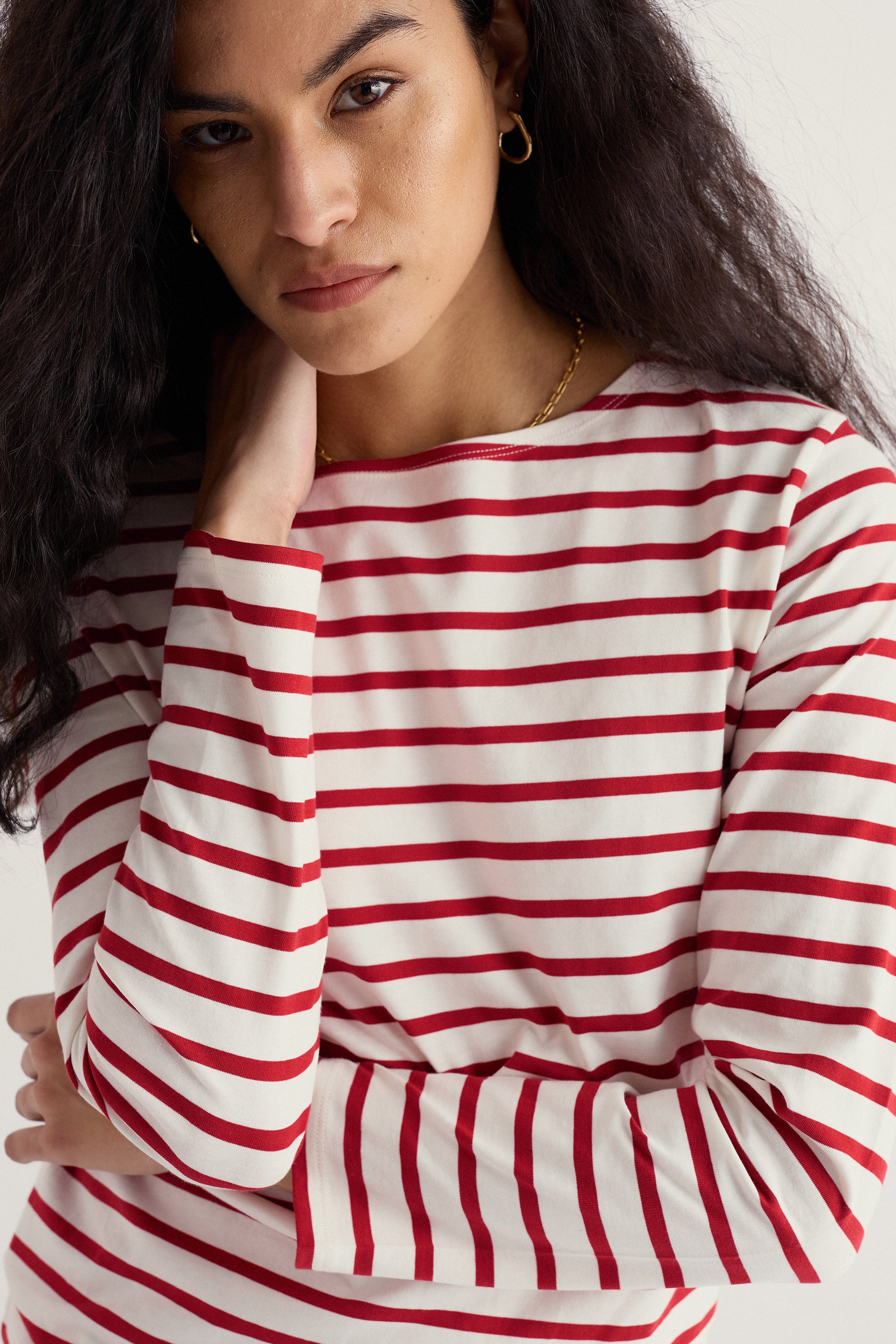 Seasalt Sailor Shirt - Breton Deep Rust