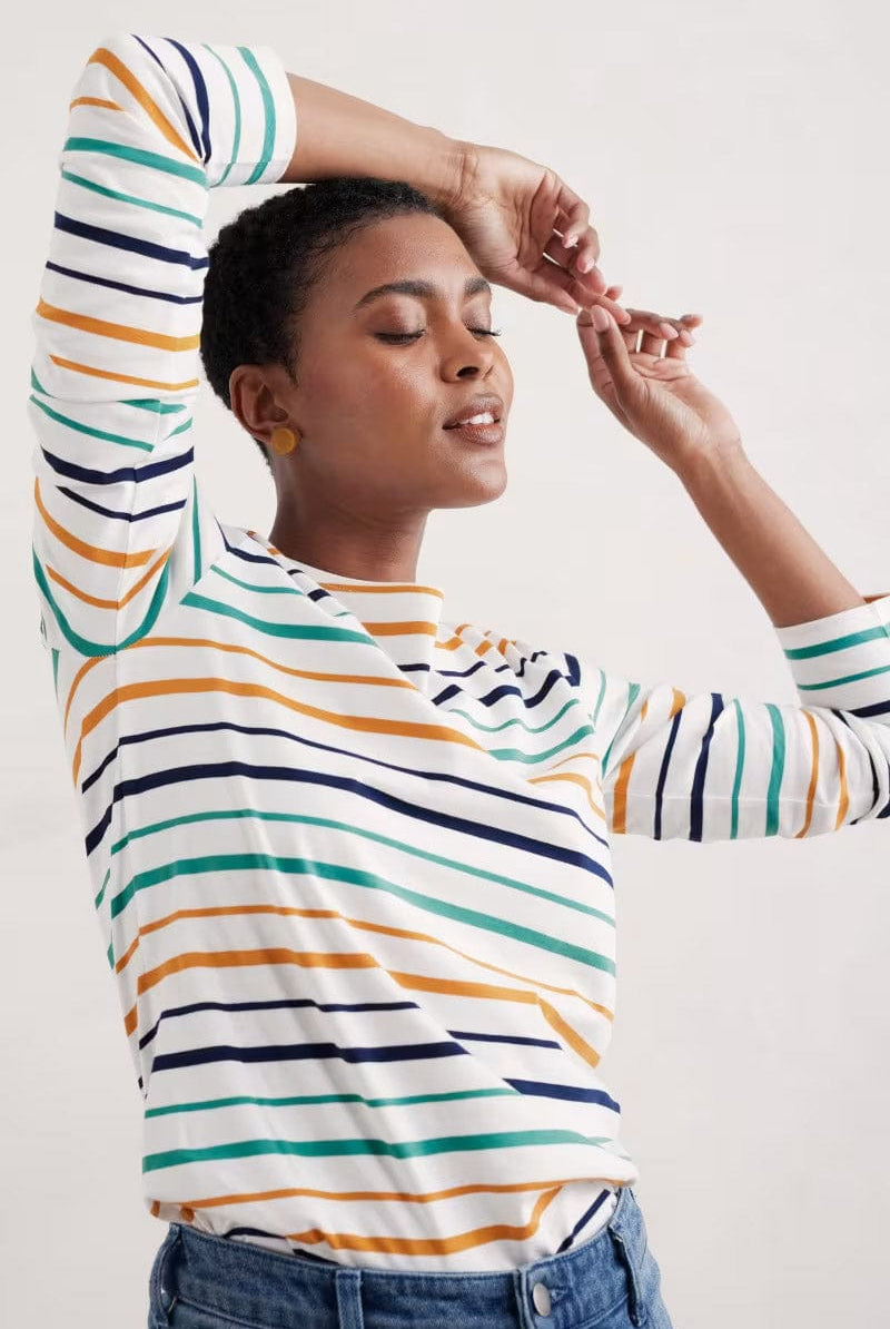 Seasalt Sailor Shirt - Tri Shore Chalk Rockpool