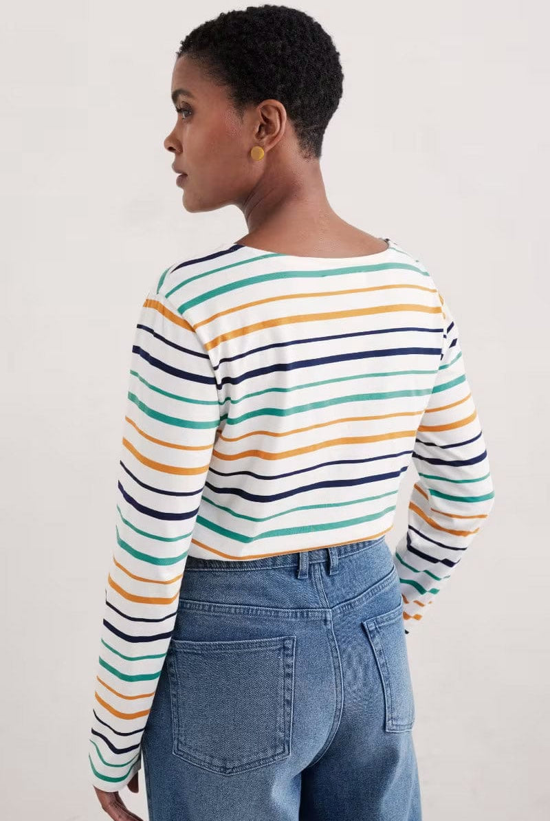 Seasalt Sailor Shirt - Tri Shore Chalk Rockpool