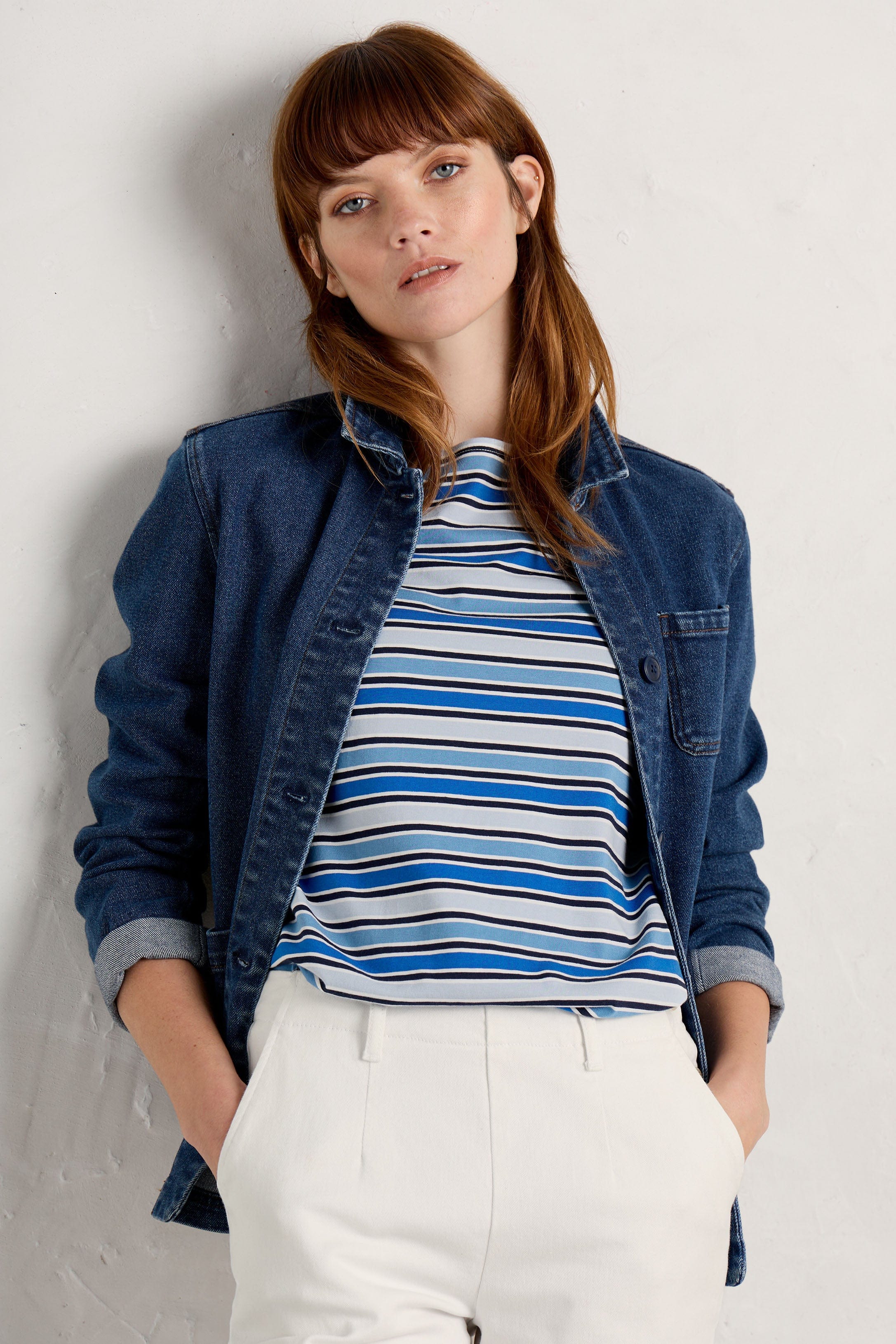 Seasalt Sailor Top - Odessa Chalk Blue Fog