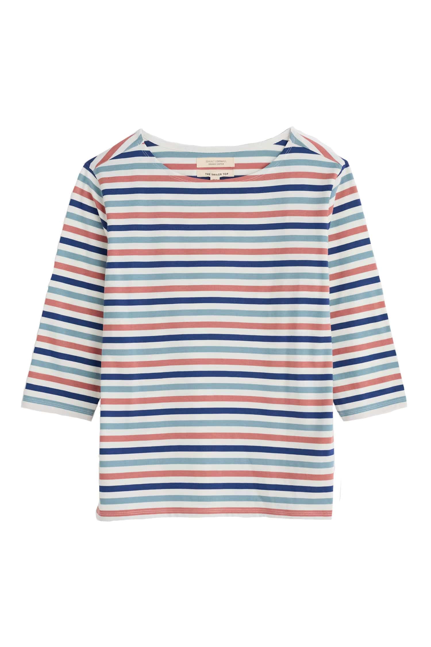 Seasalt Sailor Top - Tri Mini Cornish Chalk Rose Dew