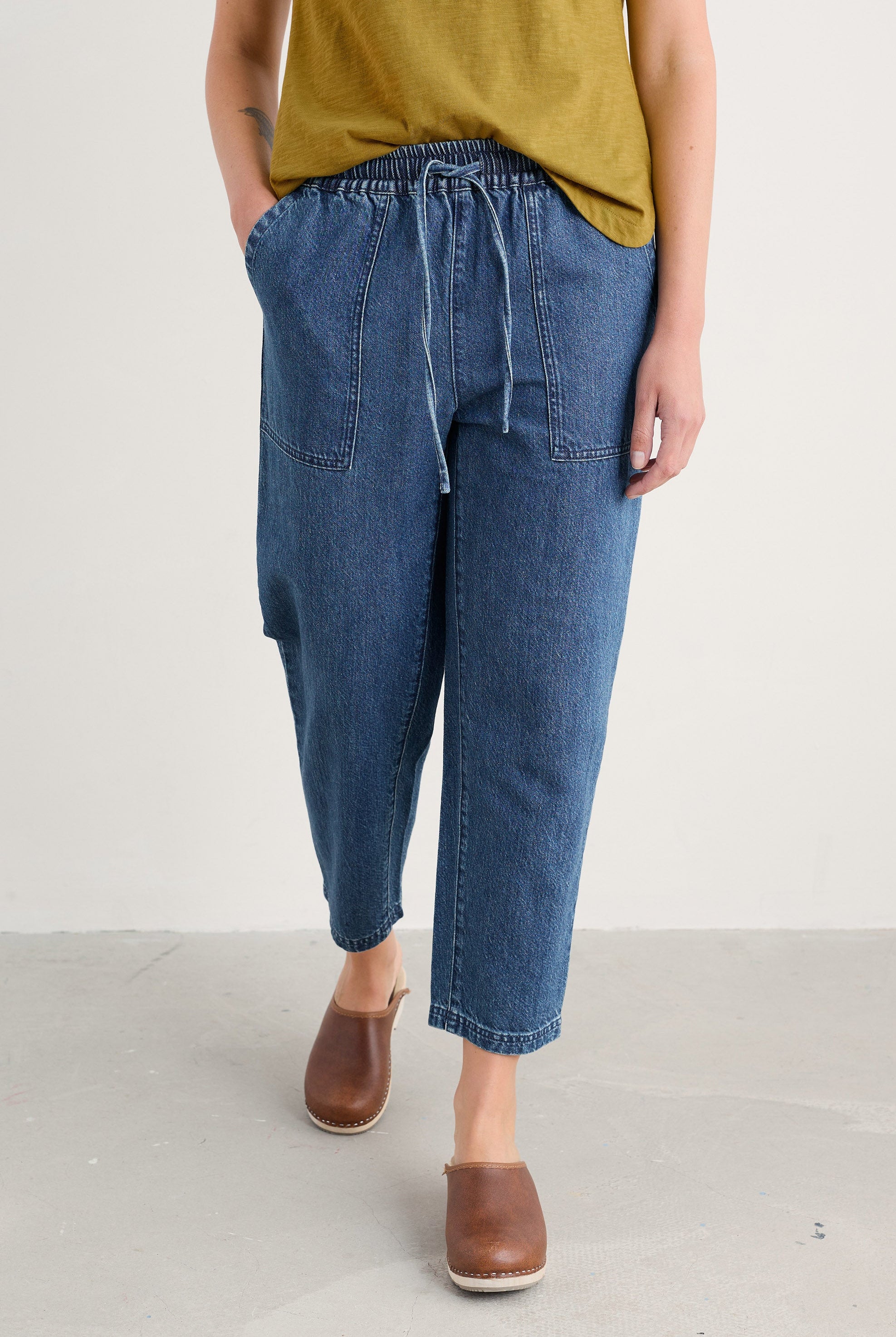 Seasalt Sholl Trousers - Mid Wash