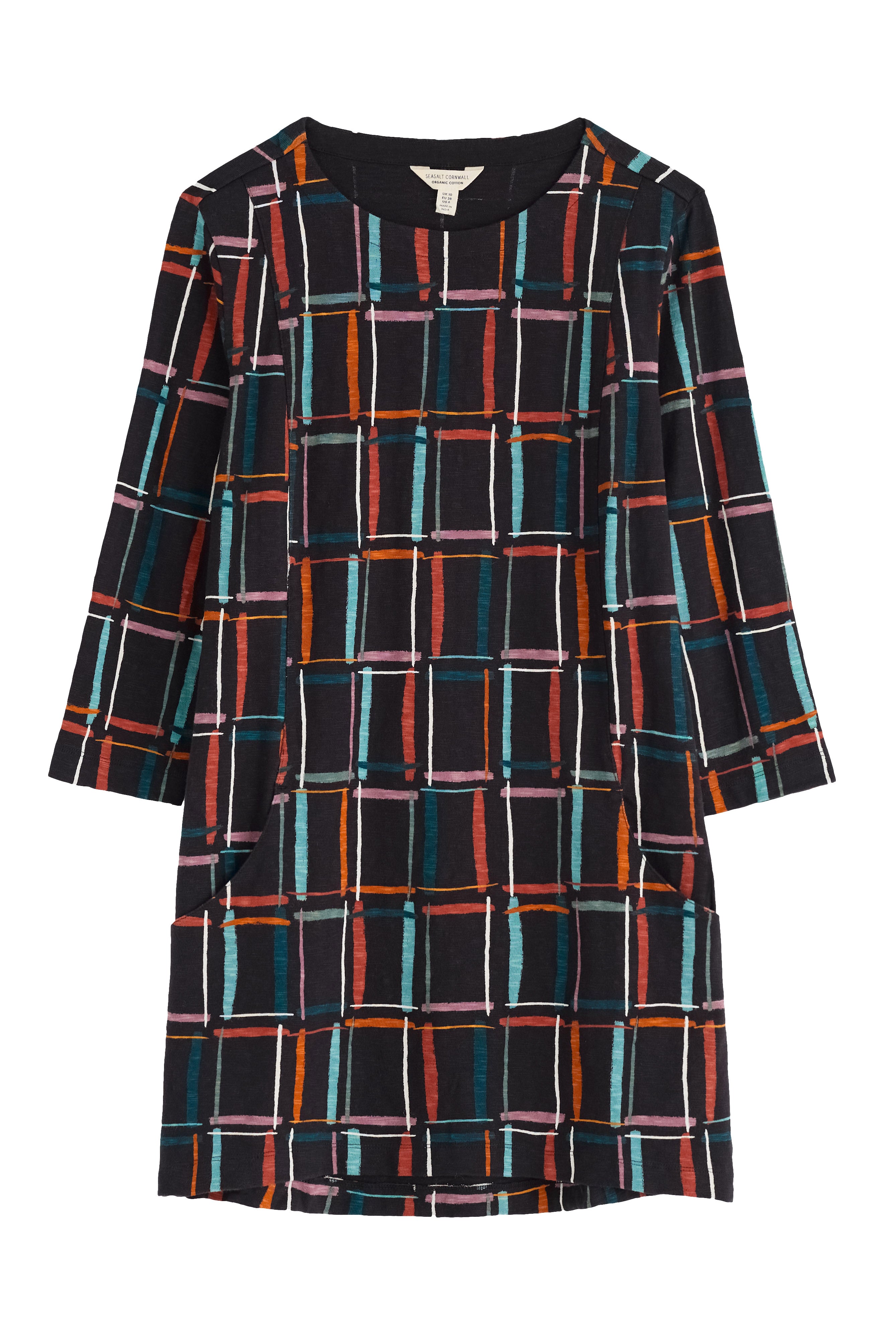 Seasalt Shore Foraging Tunic - Rock Check Onyx