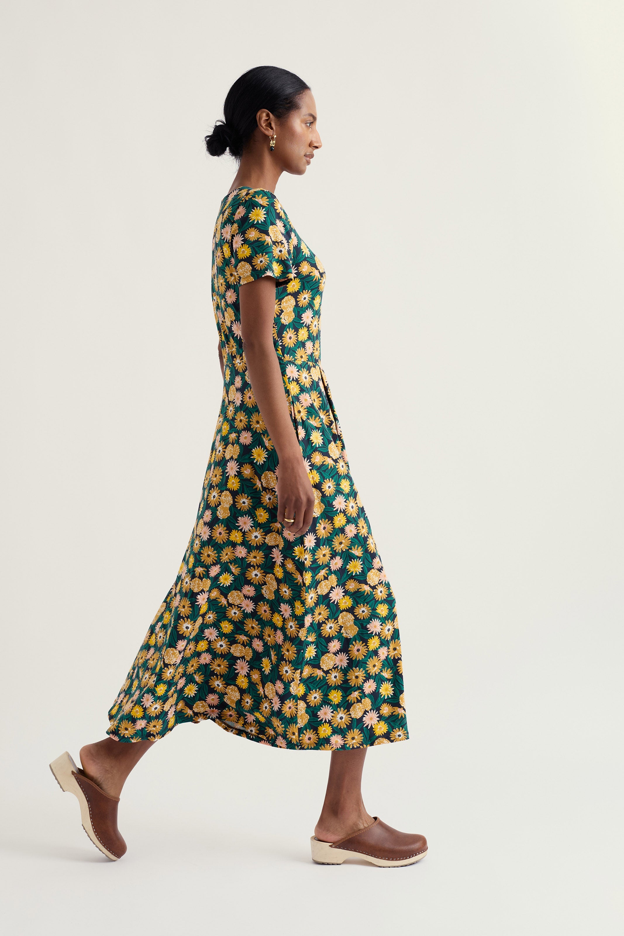 Seasalt Short Sleeve Veronica Dress - Marigold Meadow Inkwell