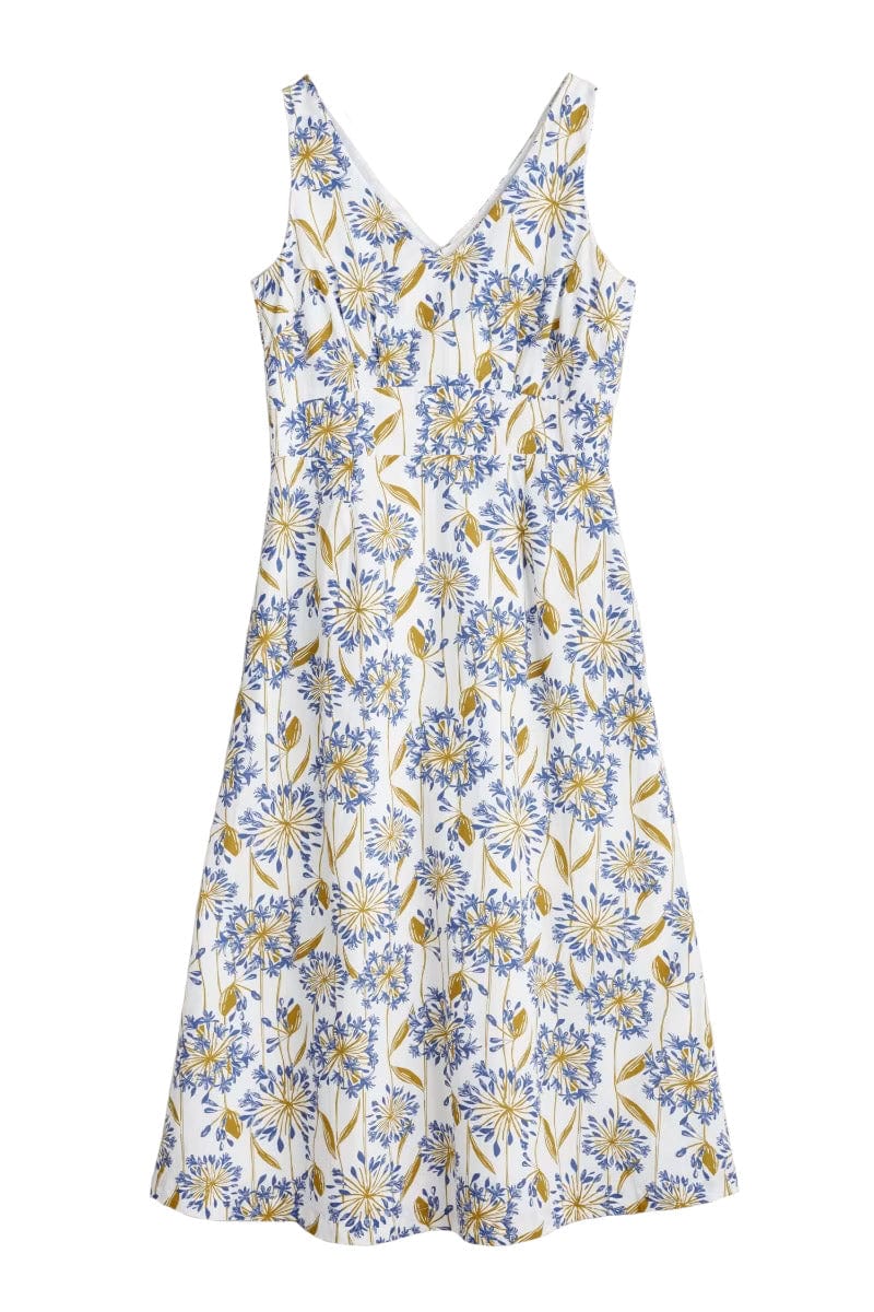 Seasalt Sky Beyond Dress - Agapanthus Lino Chalk