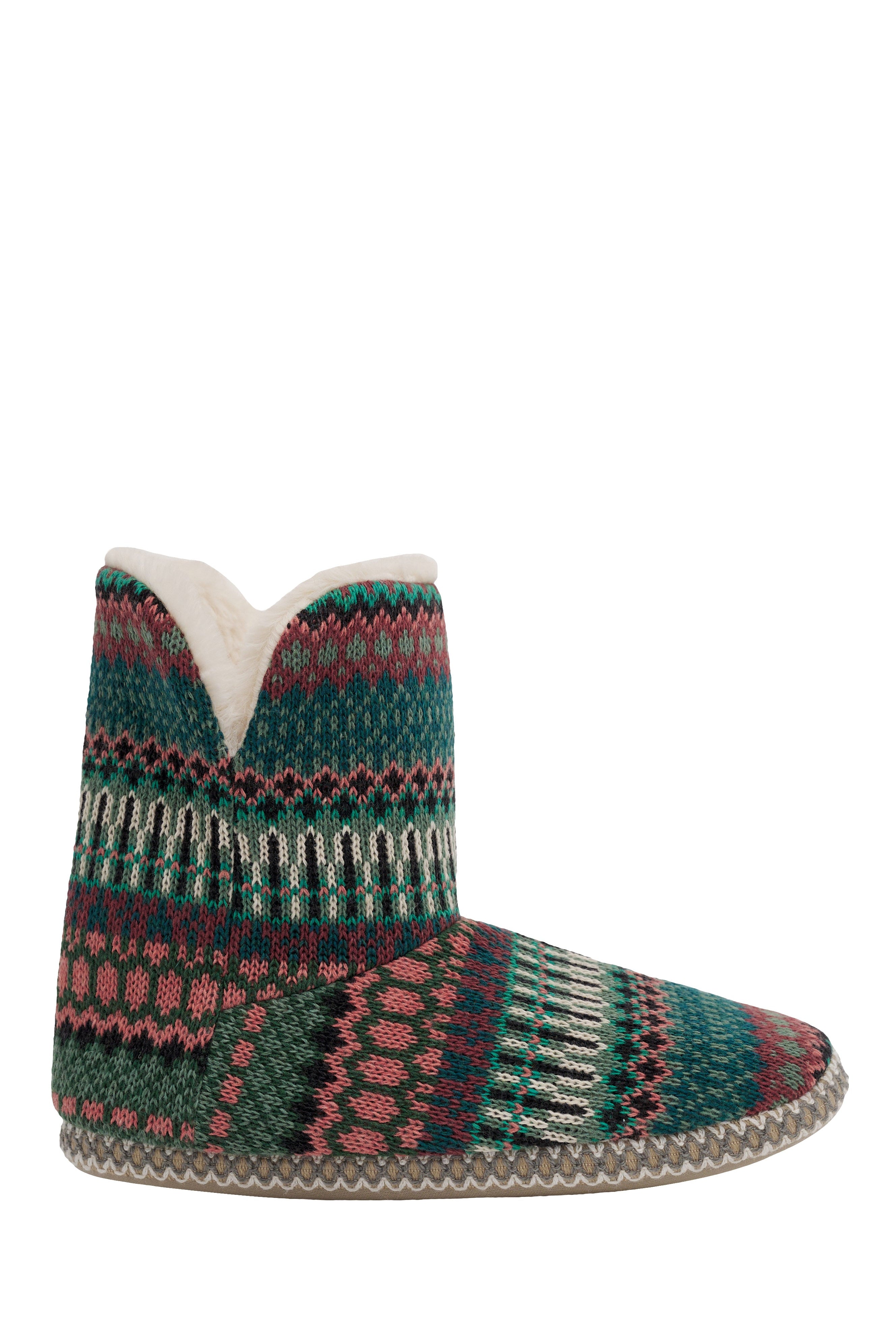 Seasalt Snooze Slipper Booties - Weaving Needle Dark Forage