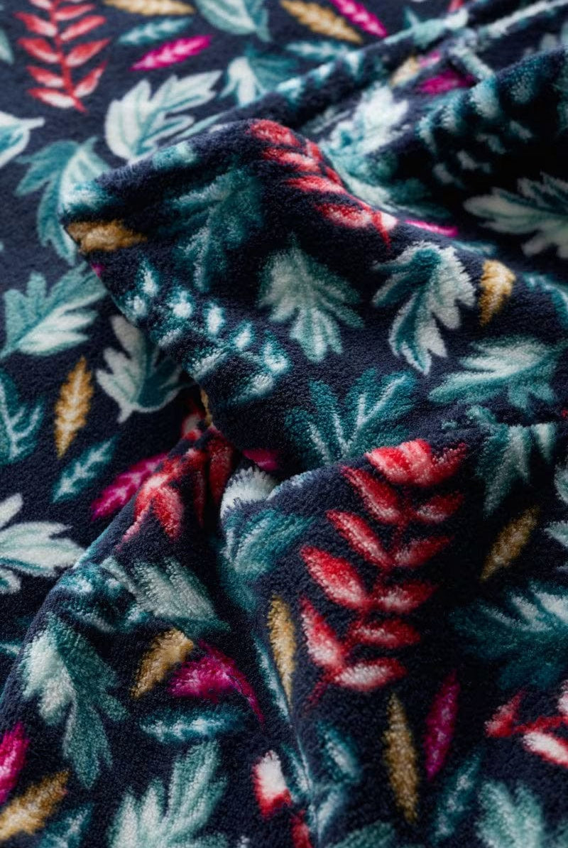 Seasalt Snugsoft Top - Sunlit Leaves Dark Jade