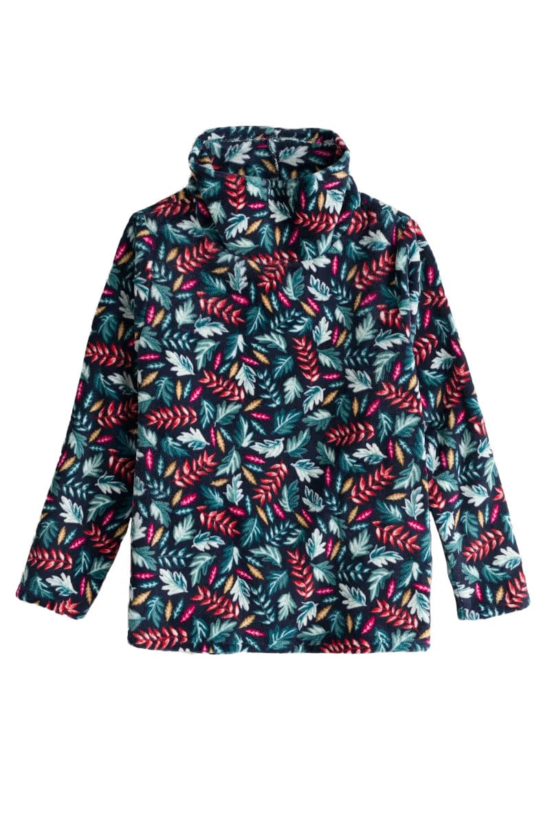 Seasalt Snugsoft Top - Sunlit Leaves Dark Jade