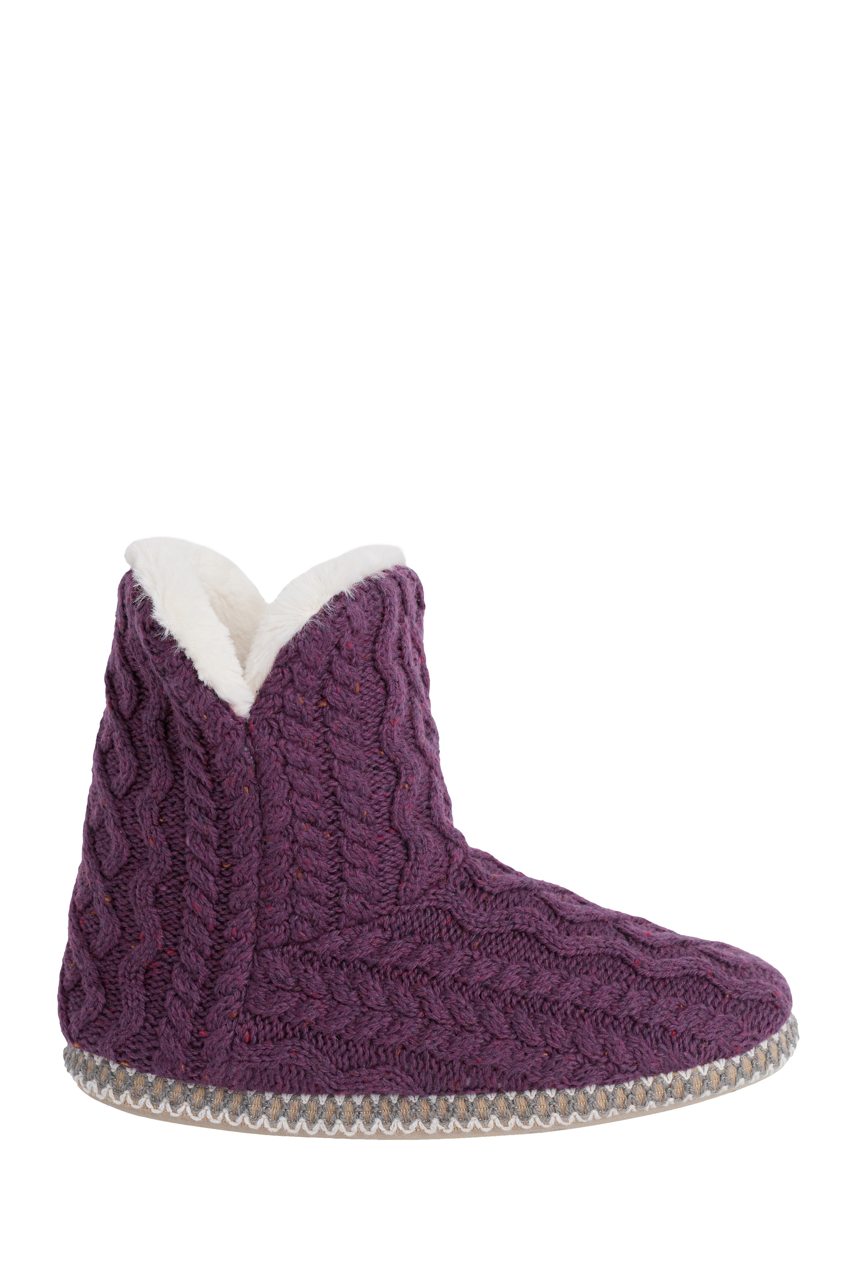 Seasalt Starry Night Slipper Booties - Grape