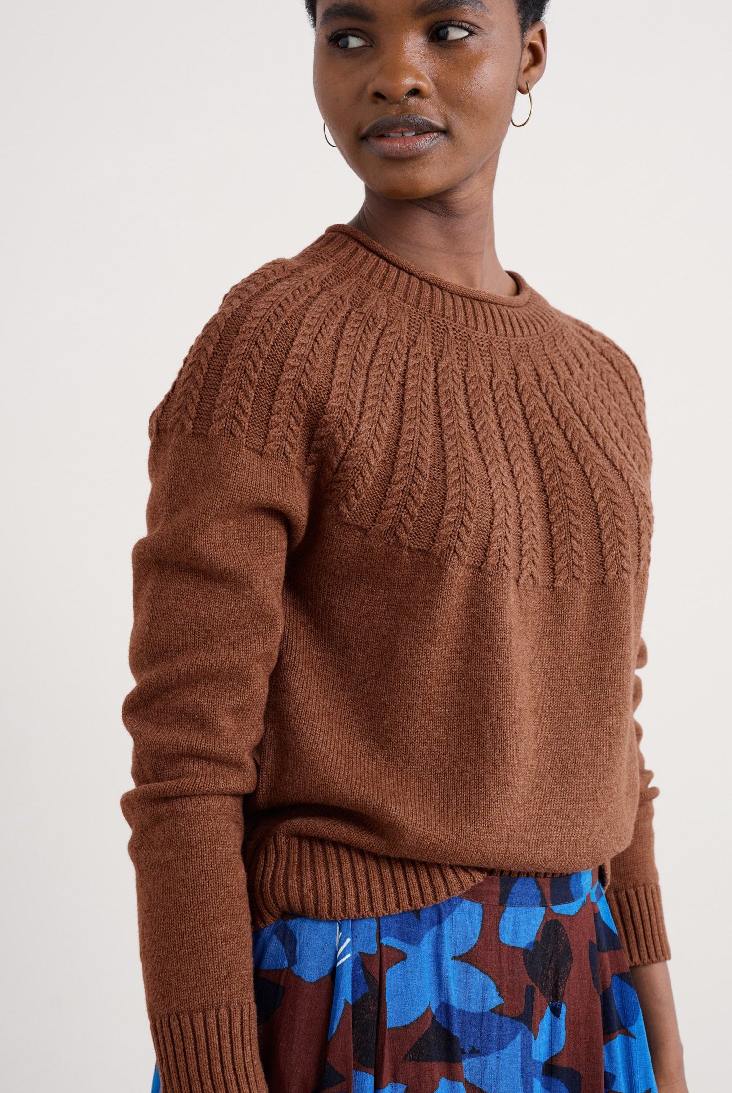 Seasalt Stone Chat Jumper - Dark Flax