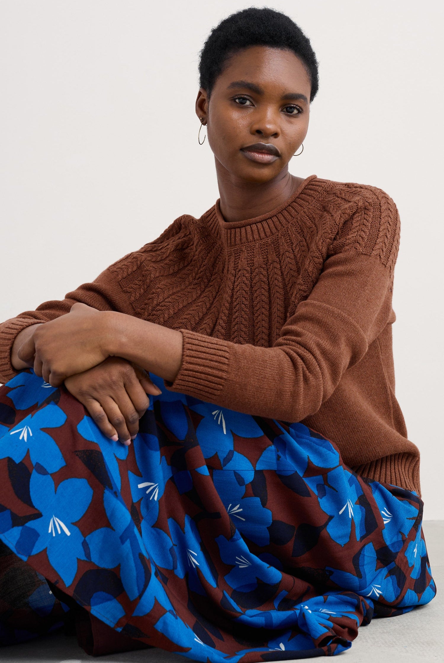 Seasalt Stone Chat Jumper - Dark Flax