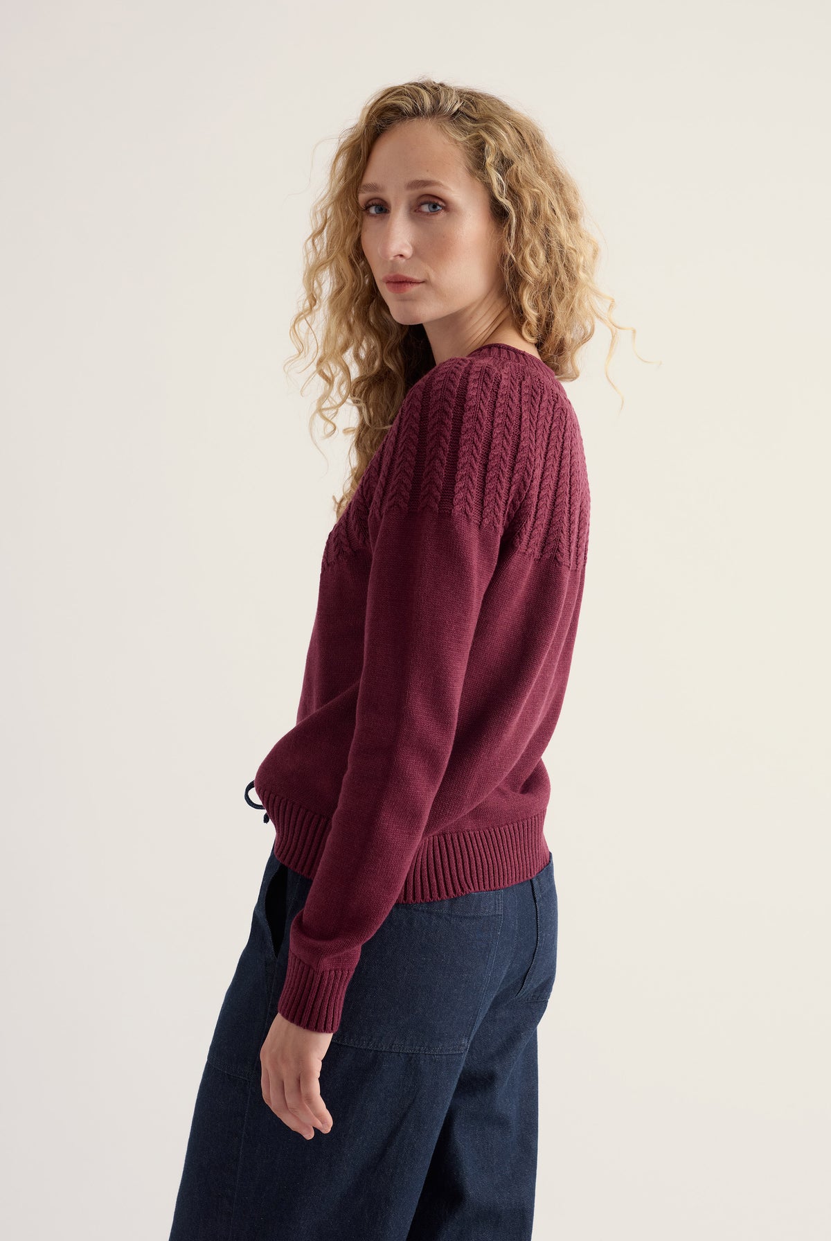 Seasalt Stone Chat Jumper - Plum Berry