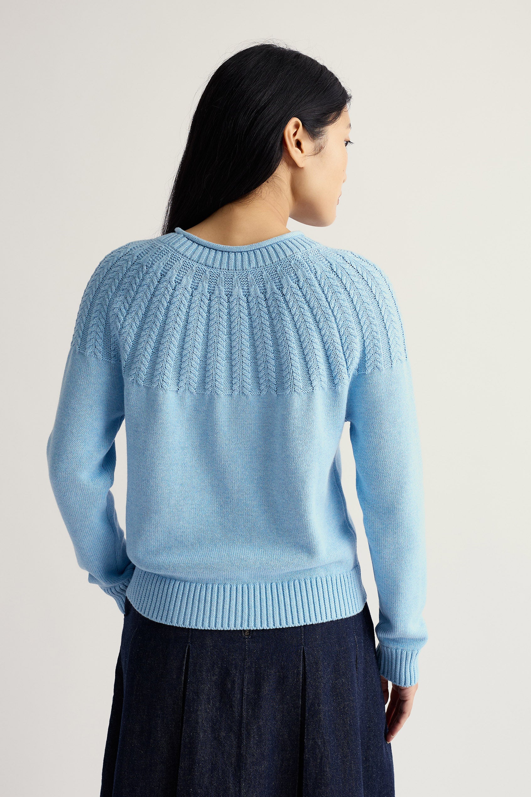 Seasalt Stone Chat Jumper - Spring Sky