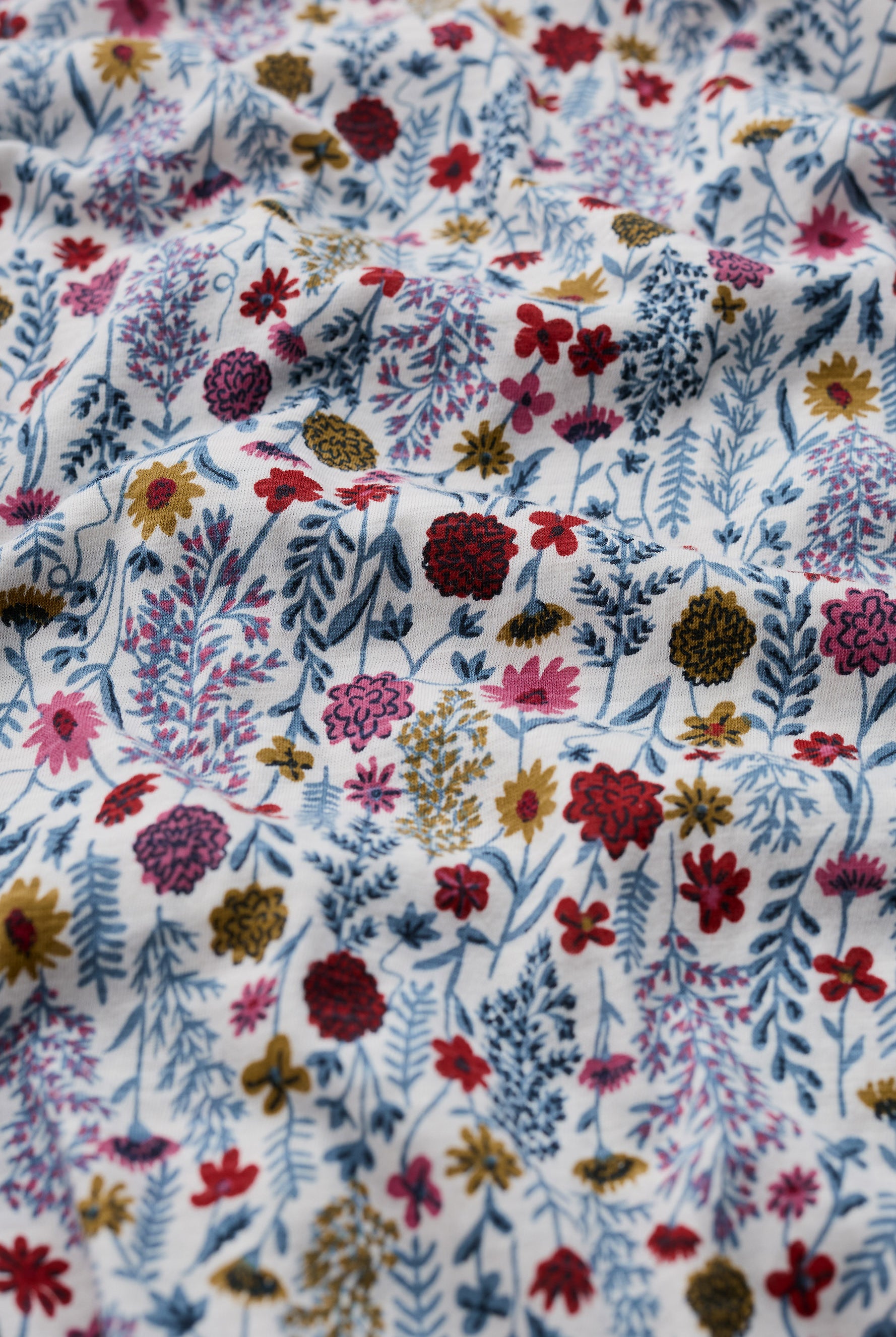Seasalt Studio 3/4 Button-Through Top - Wild Borders Chalk