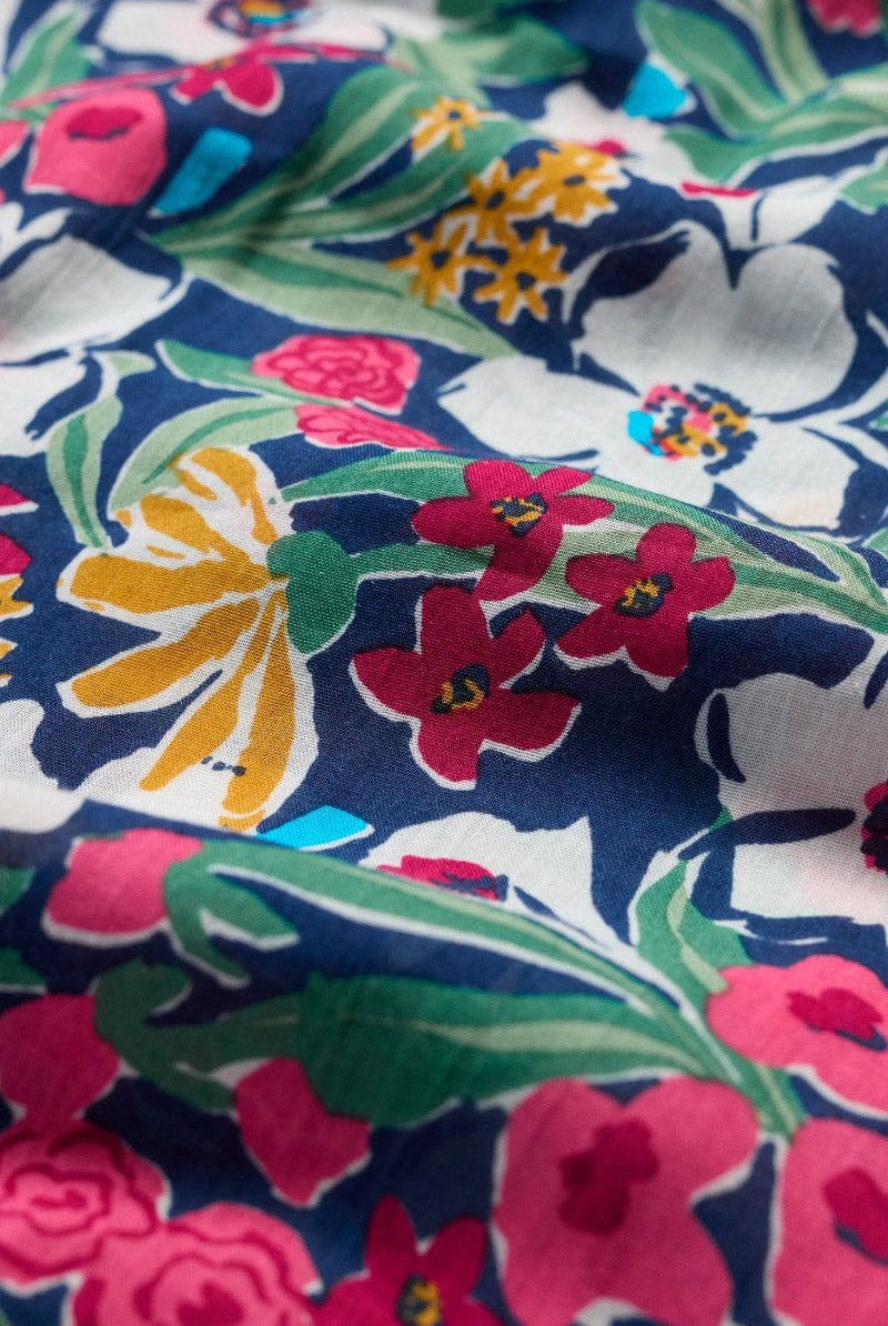 Seasalt Summer Scarf - Garden Flowers Night B-AC31409_35342_OS