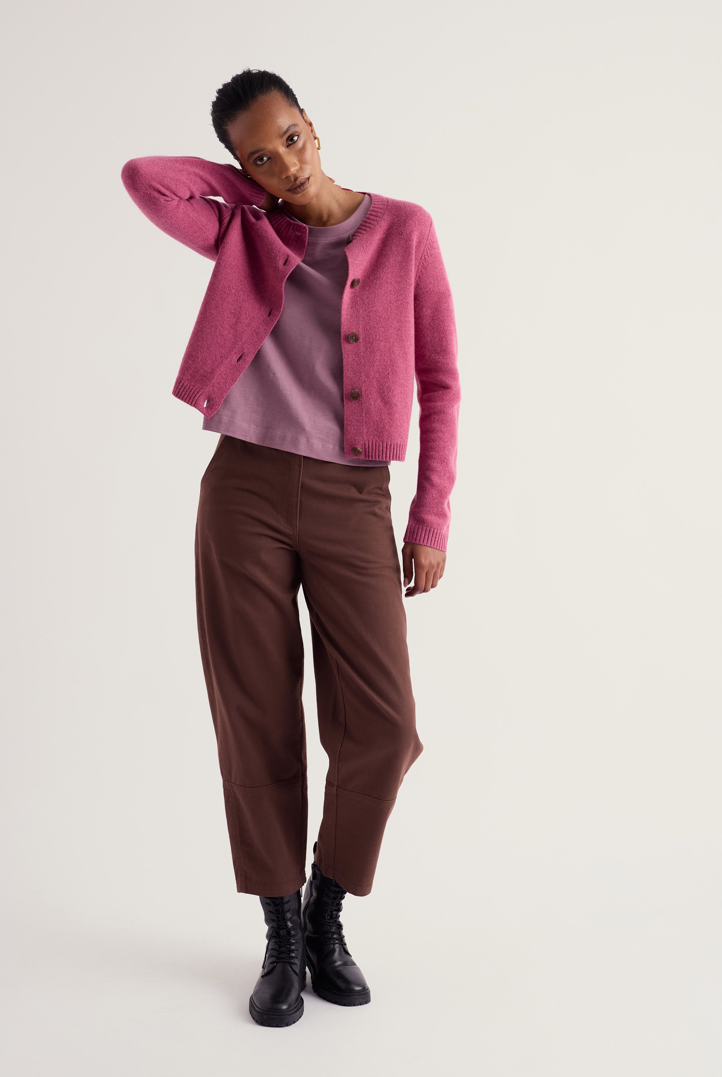 Seasalt Tern Tide Merino Blend Cardigan - Rosa