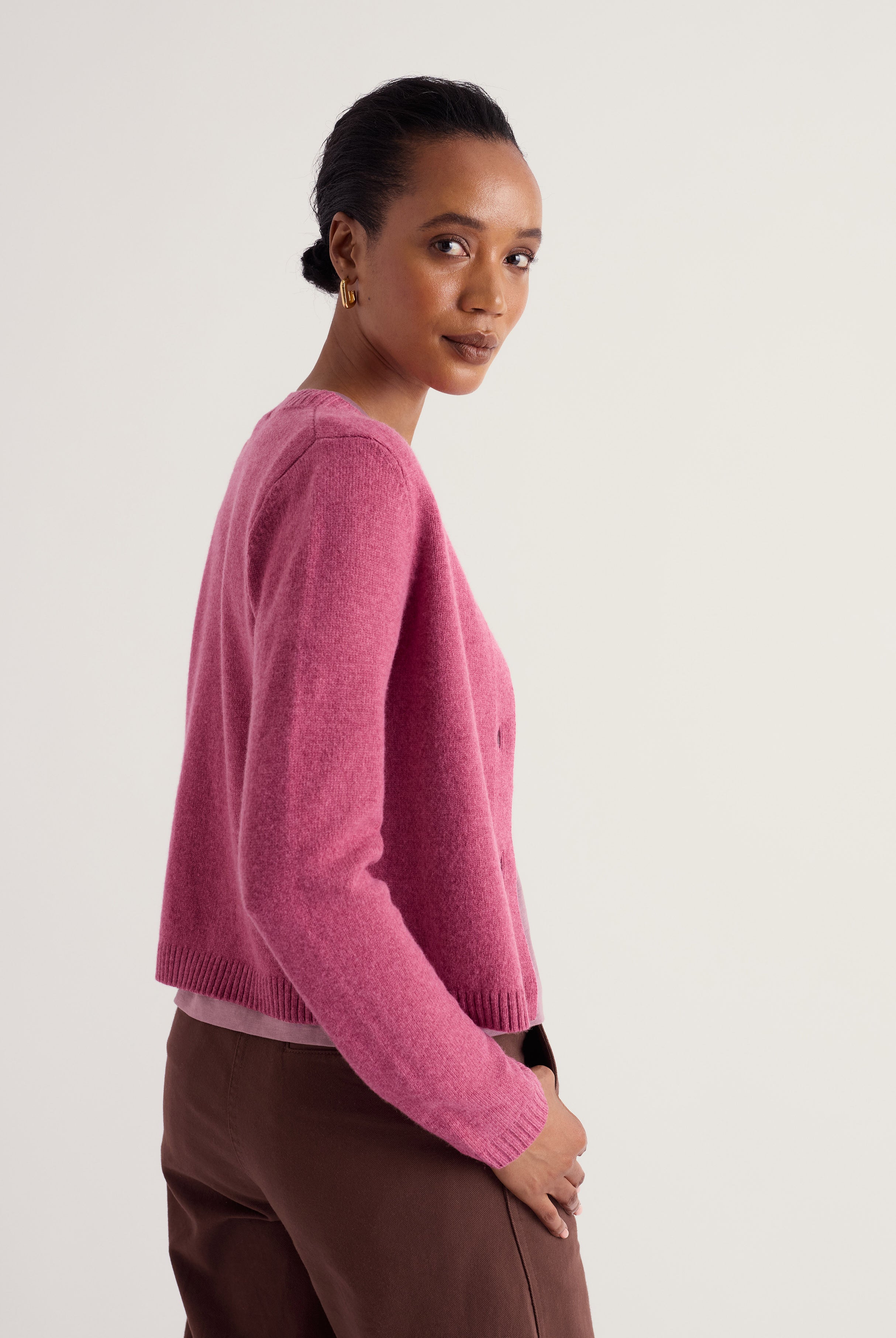 Seasalt Tern Tide Merino Blend Cardigan - Rosa