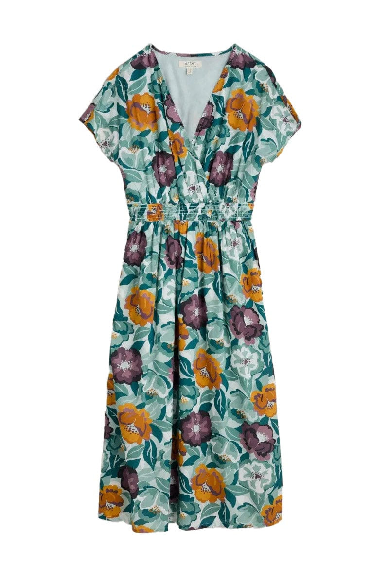 Seasalt Tresillian Walk Dress - Collage Floral Seahorse