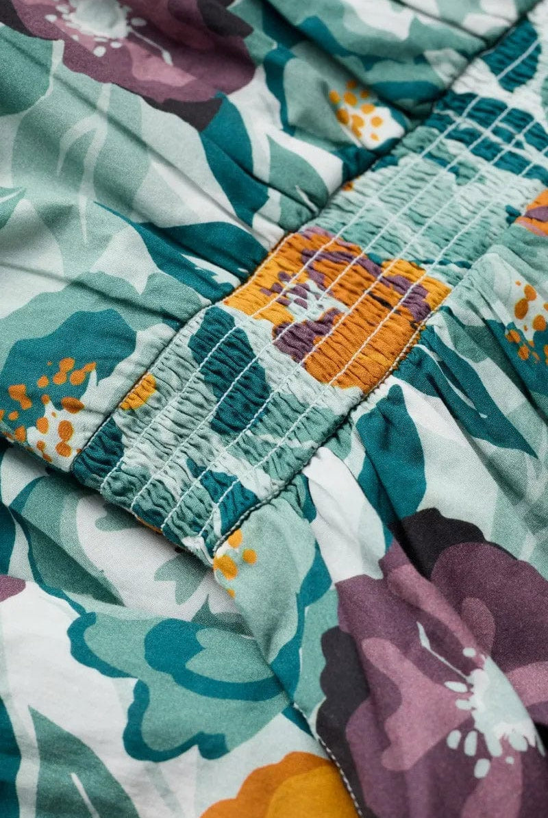 Seasalt Tresillian Walk Dress - Collage Floral Seahorse