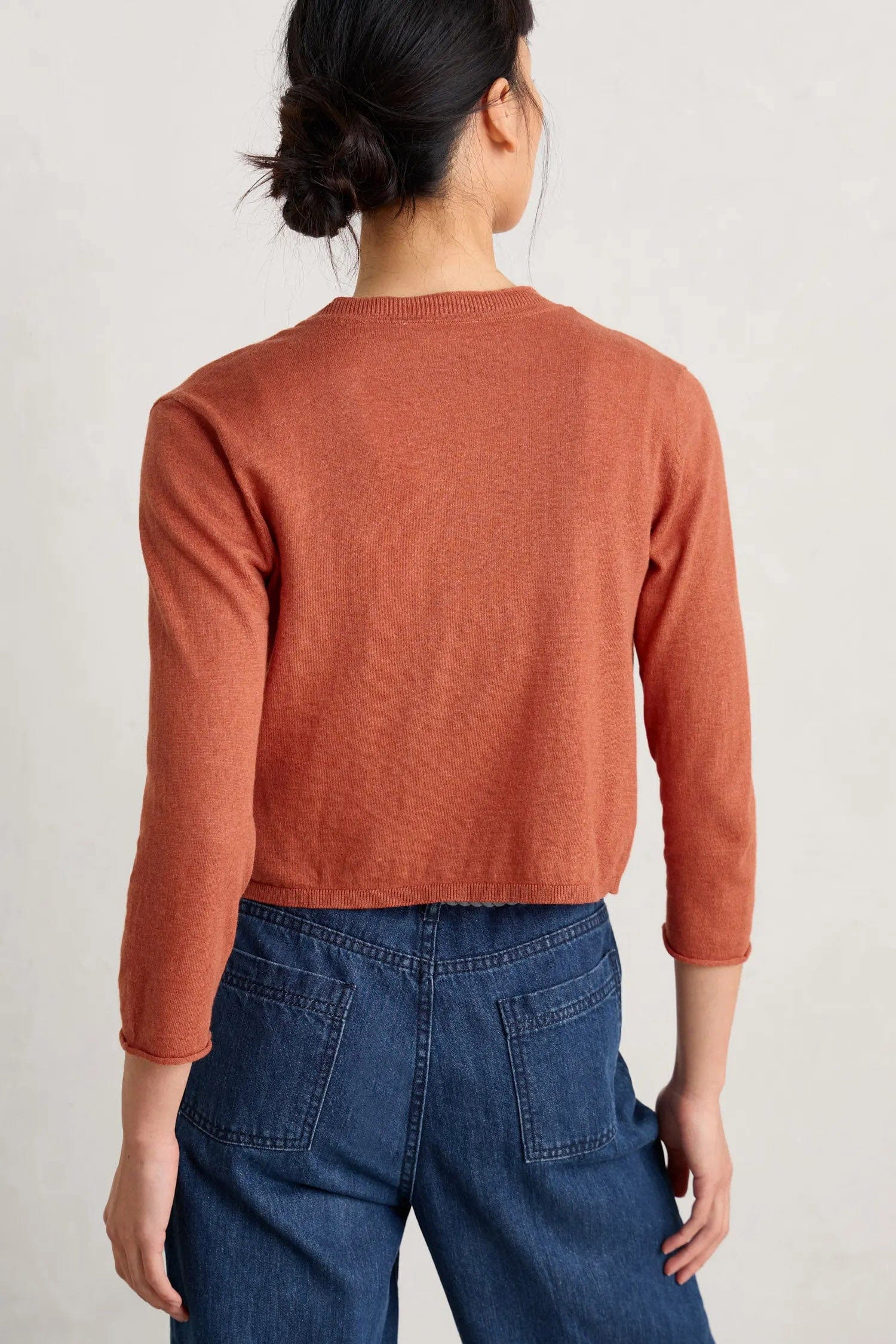 Seasalt Vanessa Cotton Cardigan - Papaya