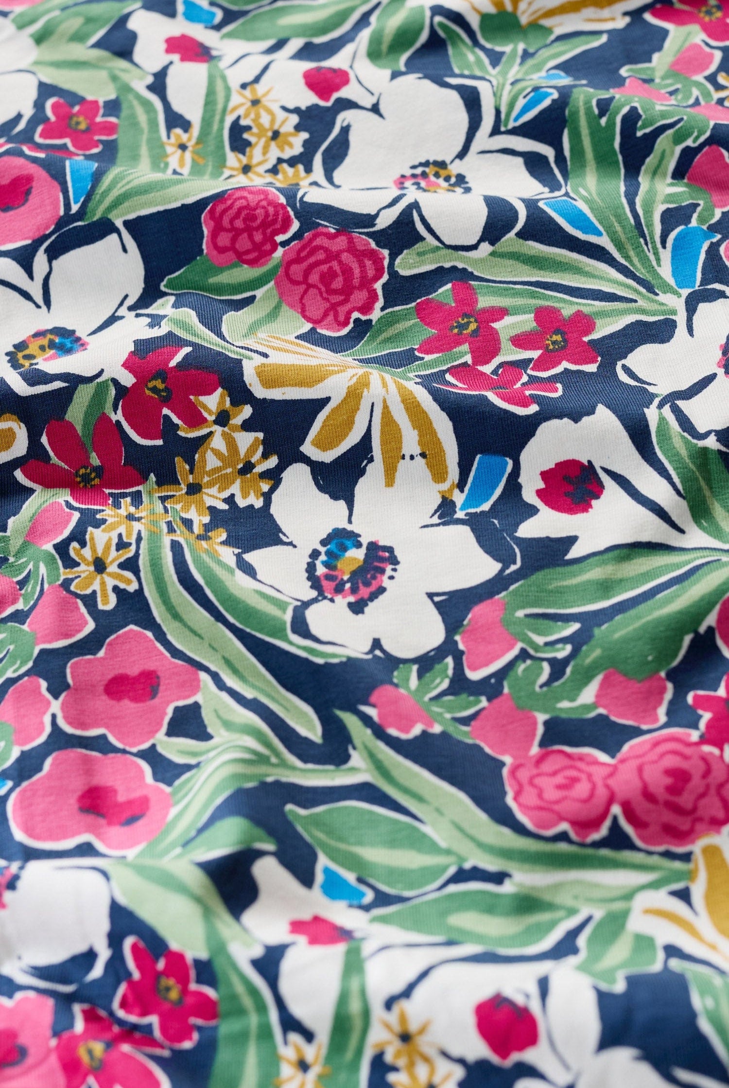 Seasalt Veronica Short Sleeve Midi Dress - Garden Flowers Night