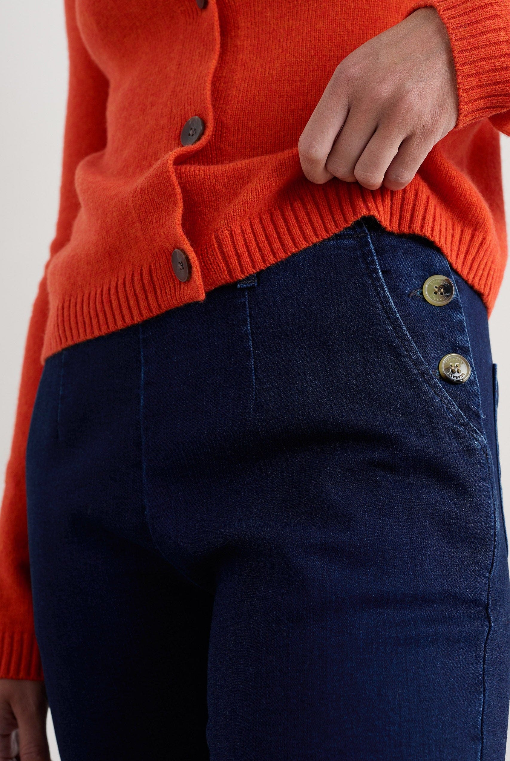 Seasalt Waterdance Trousers - Dark Indigo Wash