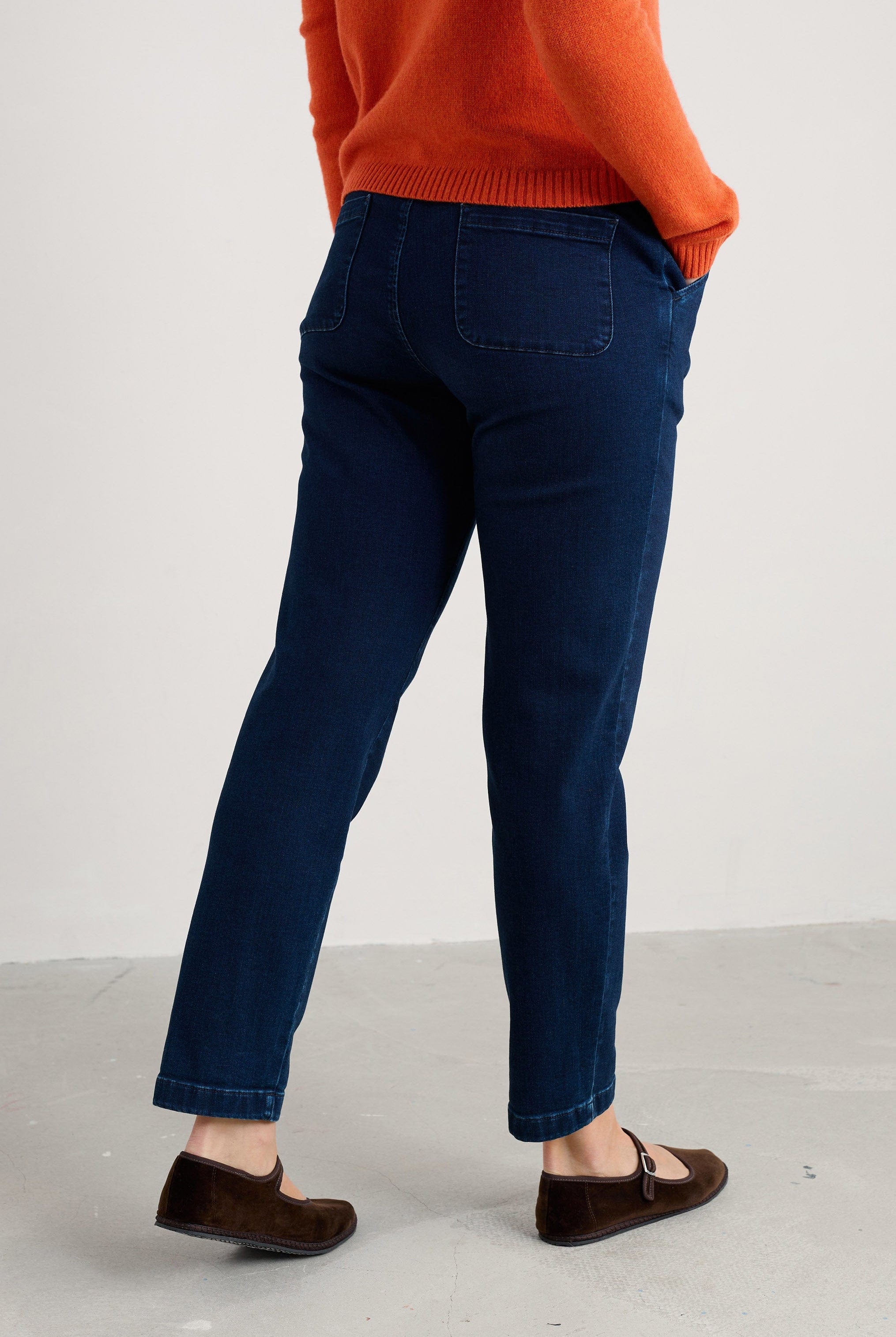 Seasalt Waterdance Trousers - Dark Indigo Wash