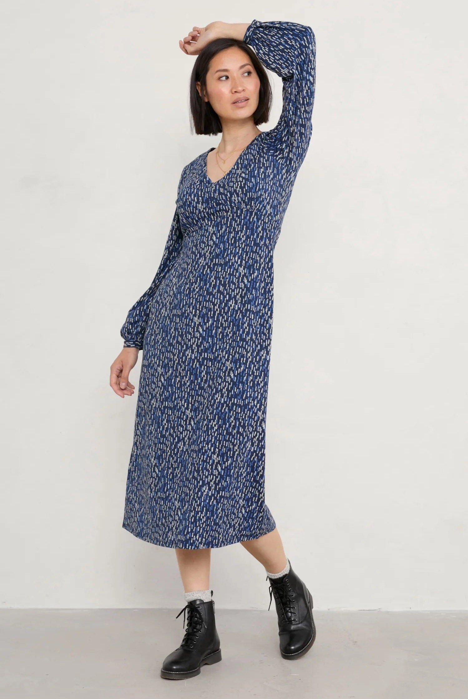 Seasalt Wild Plum Dress - Water Reflections Magpie