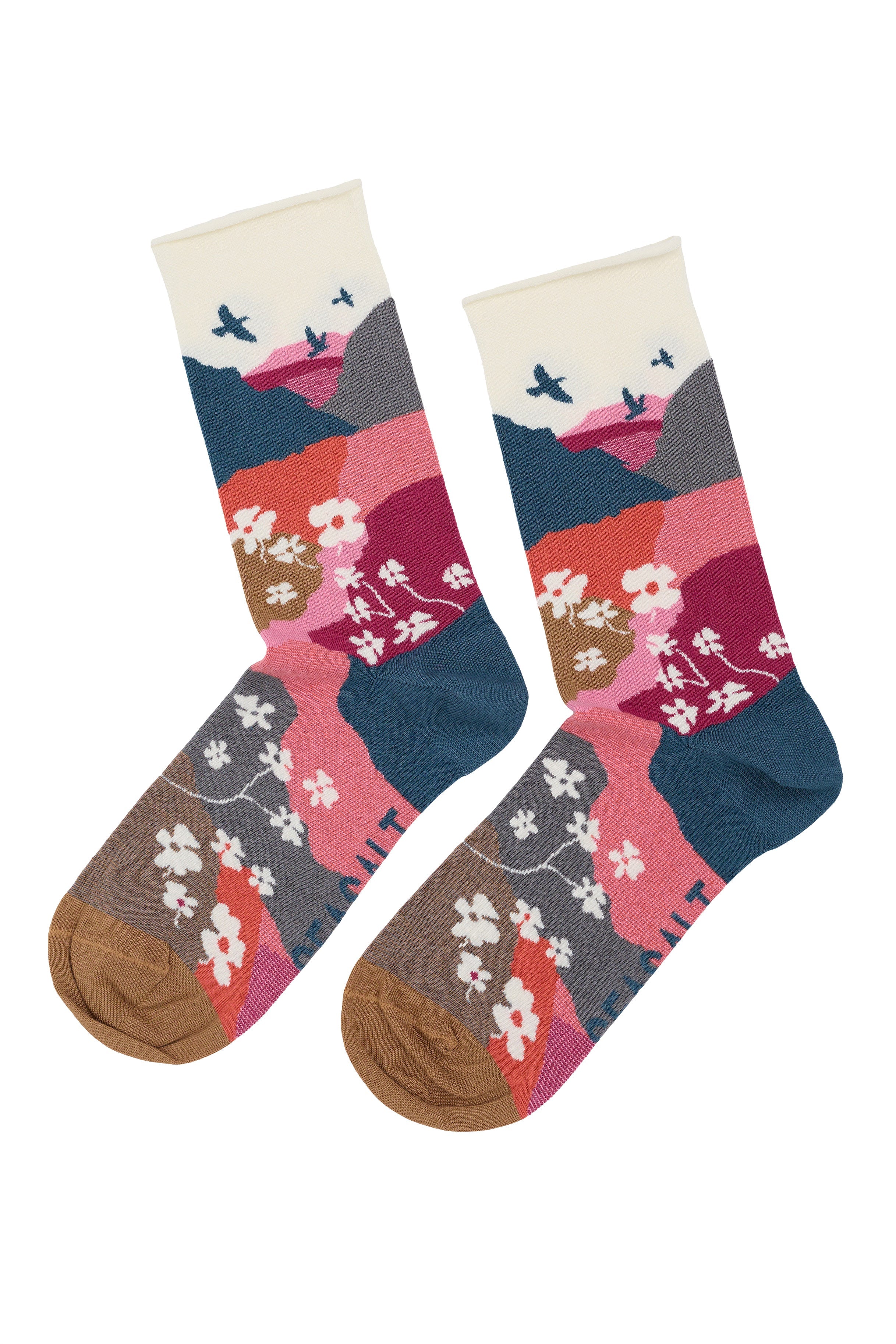 Seasalt Women's Bamboo Arty Socks - Morning Spring Wicker B-AC17165_37330_OS
