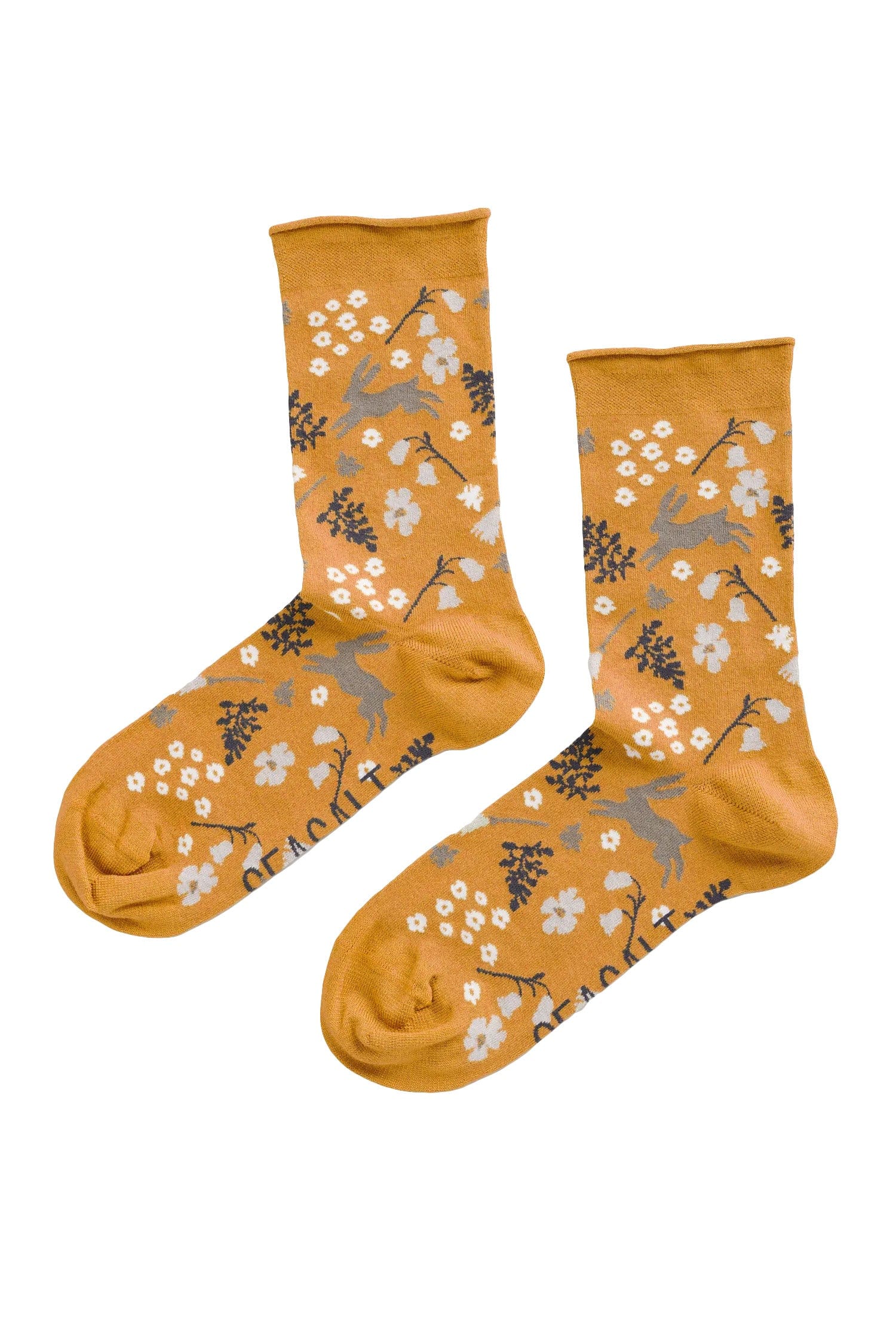 Seasalt Women's Bamboo Arty Socks - Woodland Valley Sandstone B-AC17165_31776_OS