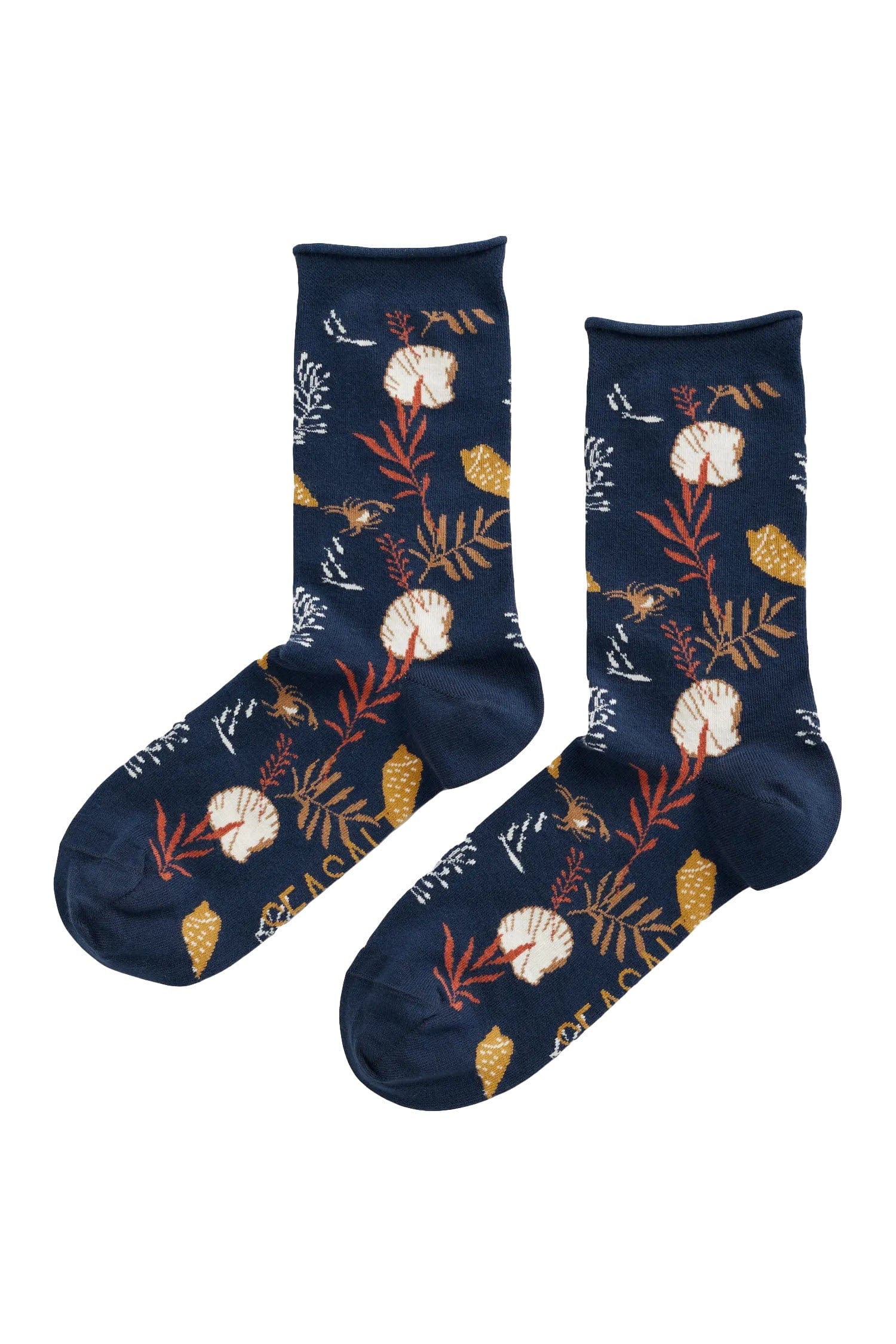 Seasalt Womens Arty Organic Cotton Socks - Sea Holly Maritime B-AC00412_32809_OS