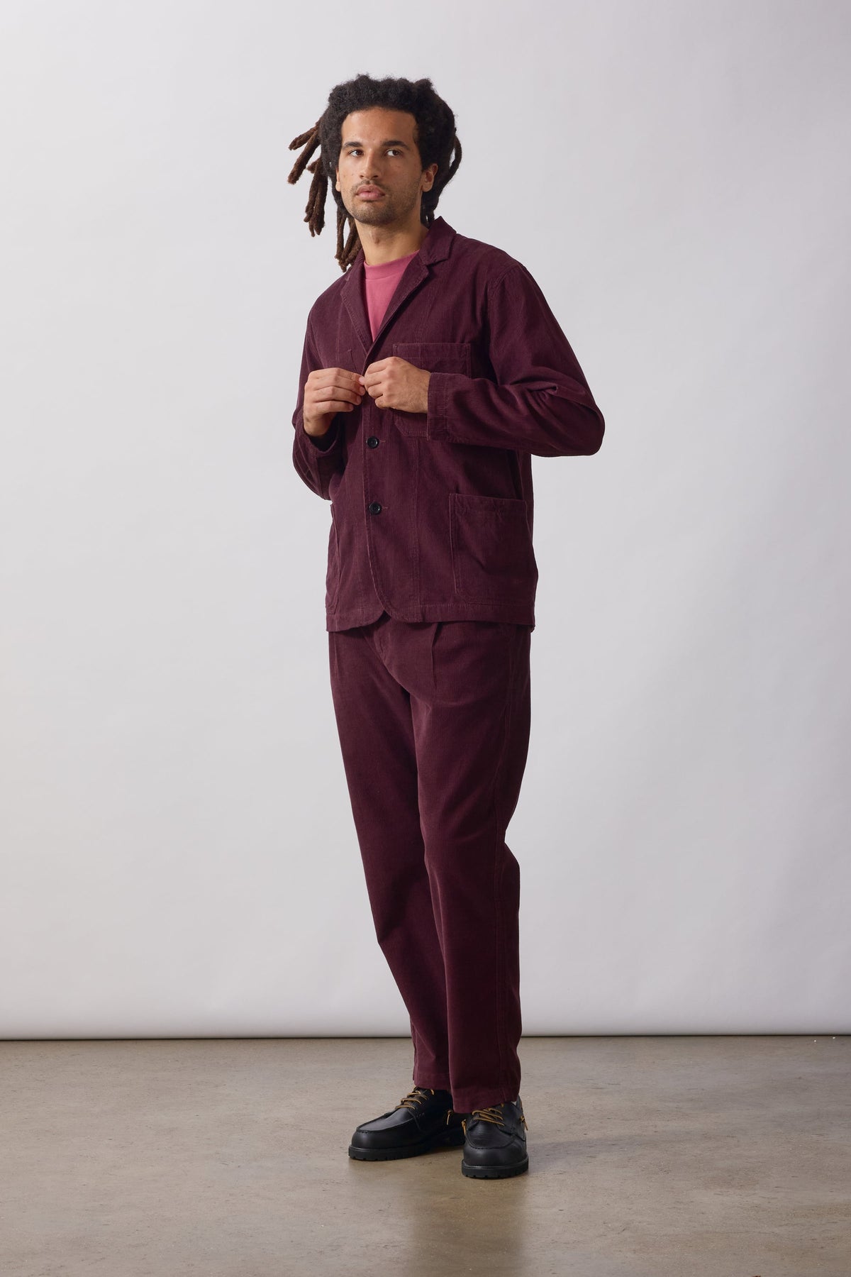 Service Works Fine Cord Waiter Pants - Burgundy