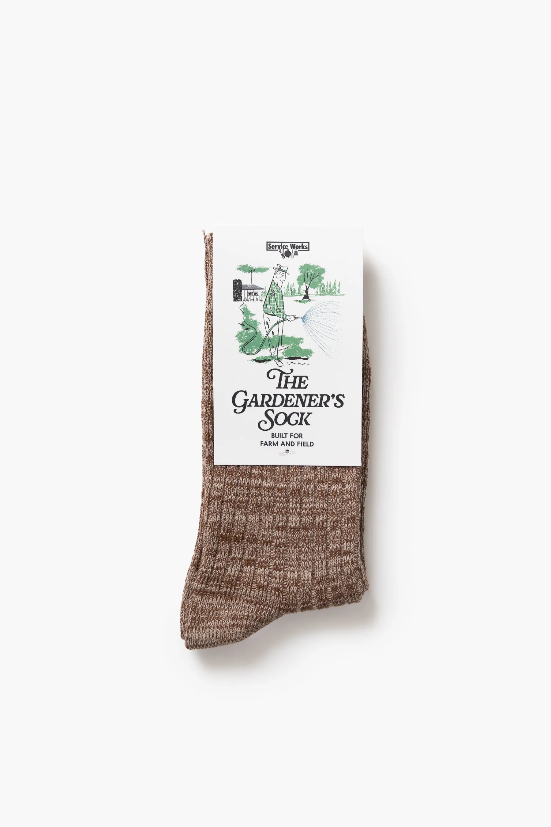 Service Works The Gardener's Sock - Brown SW180_BRWN_OS