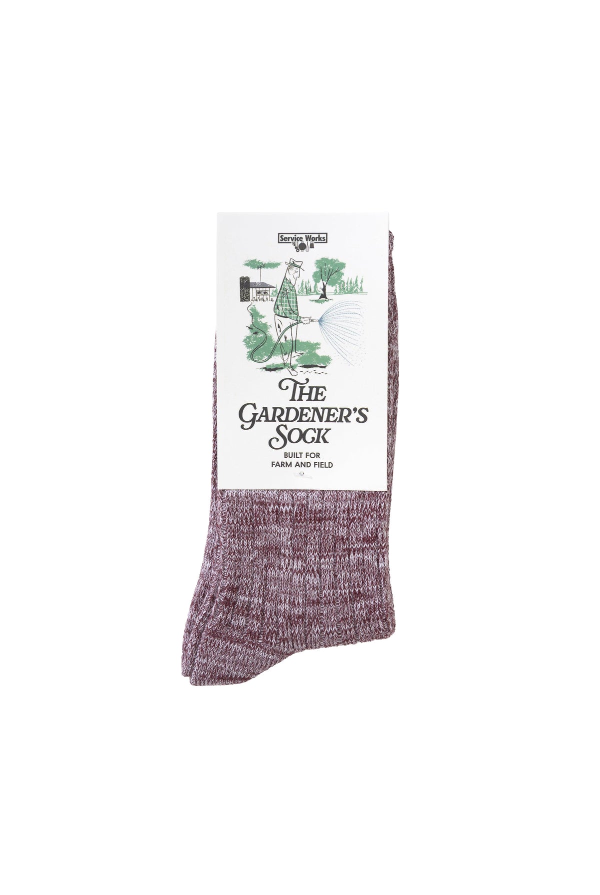 Service Works The Gardener's Sock - Burgundy SW180_BURG_OS